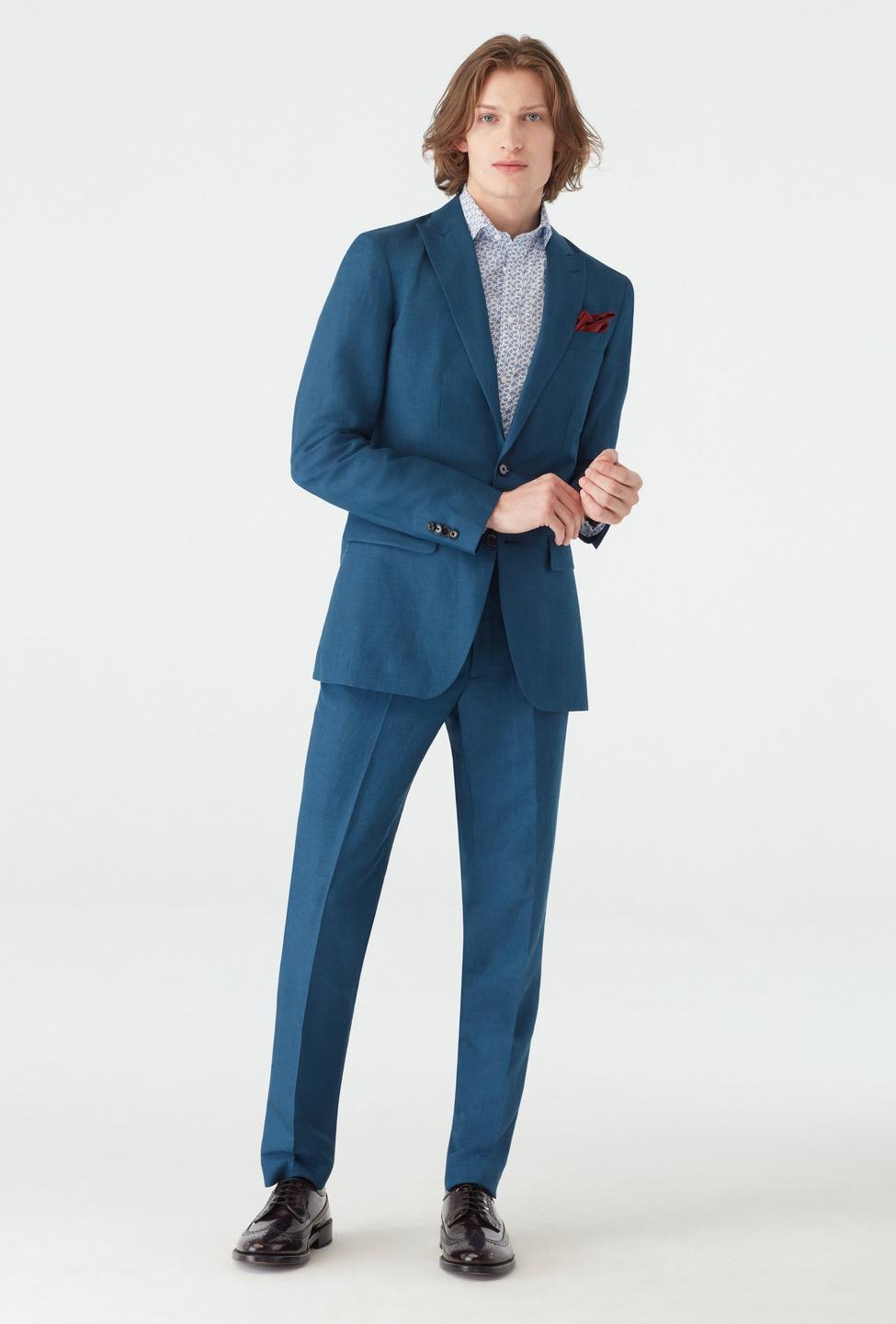 indochino.com | Kentford Wool Silk Navy Suit