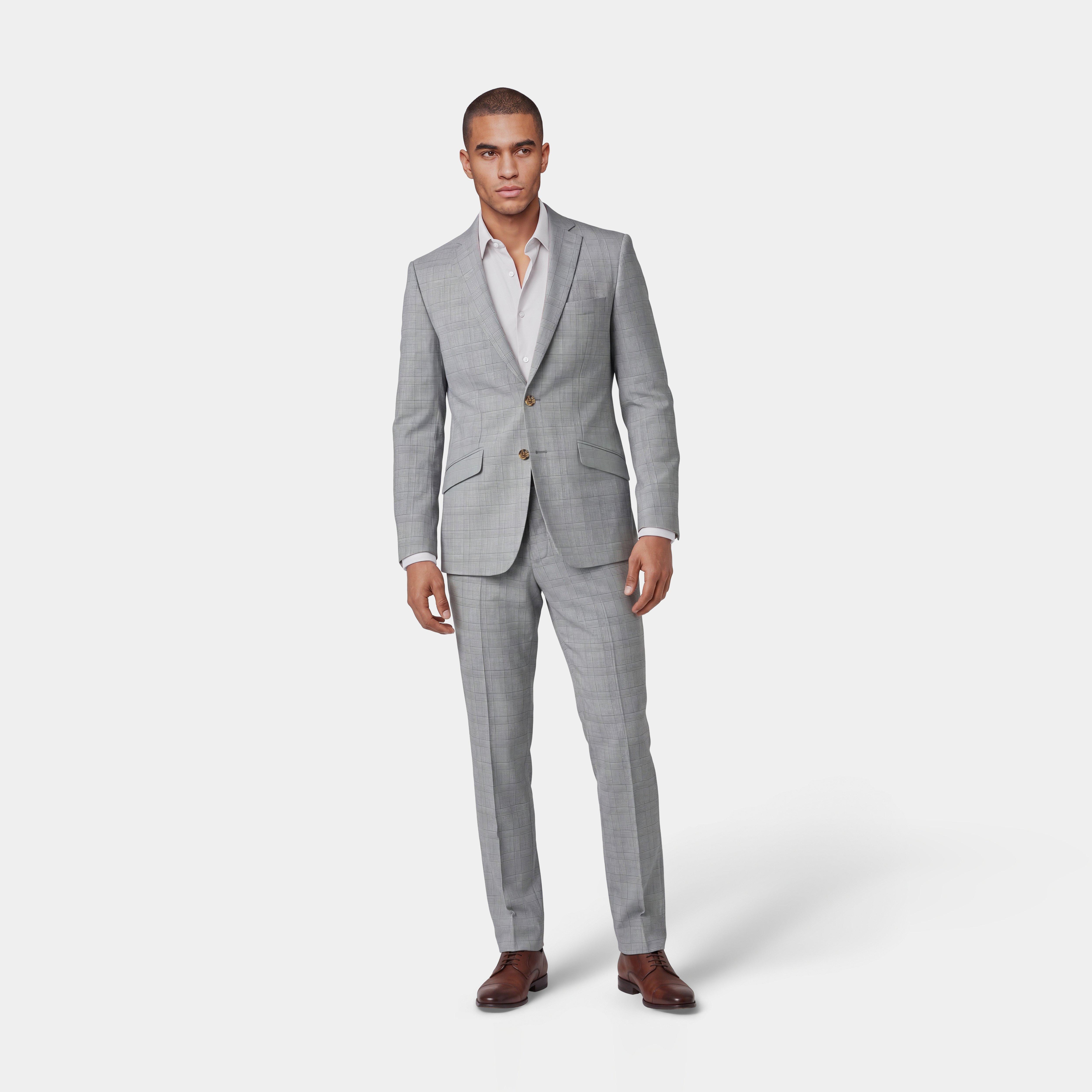 Custom Suits Made For You - Kettering Glen Check Sage Suit | INDOCHINO