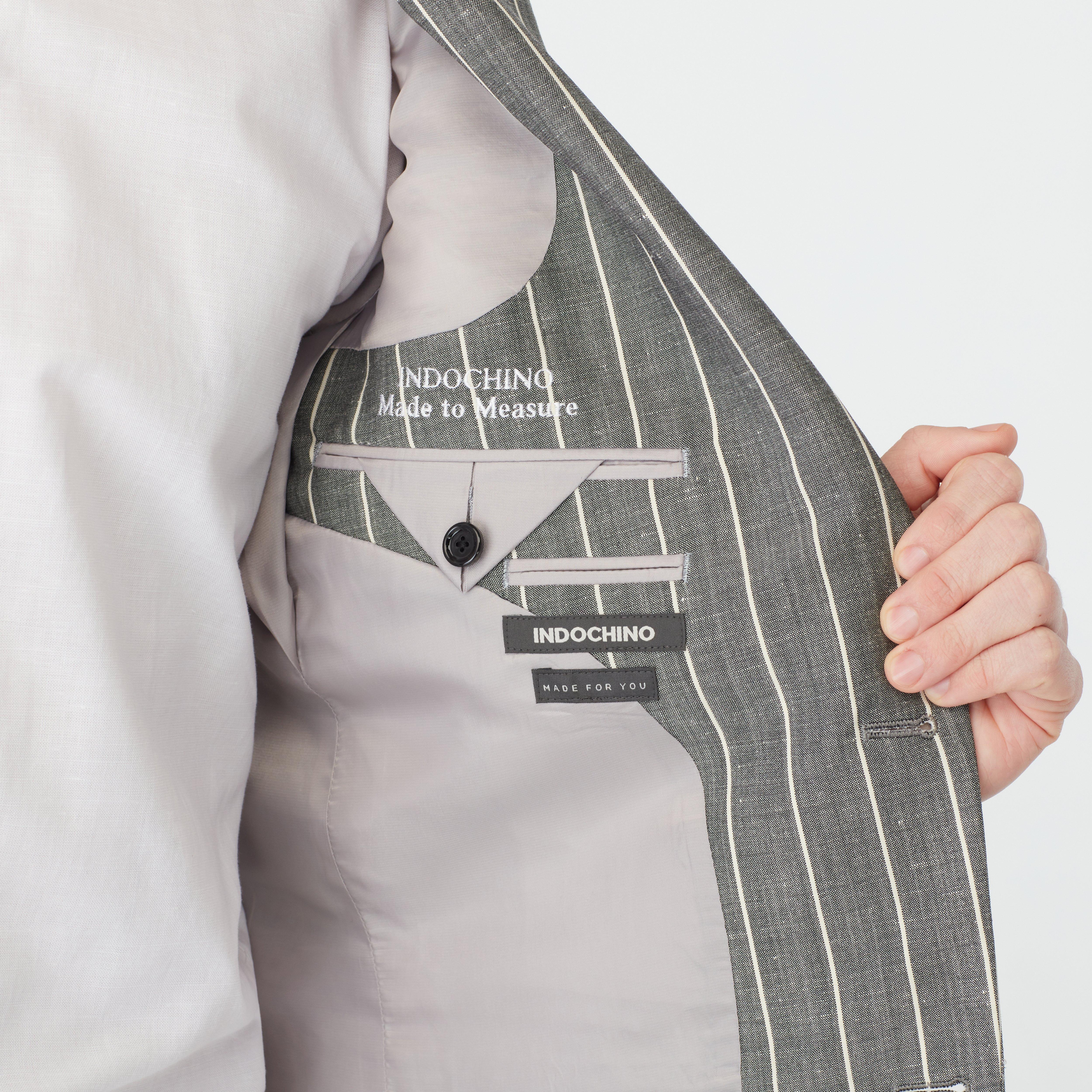 Product thumbnail 3 Gray blazer - Striped Design from Spring / Summer Indochino Collection