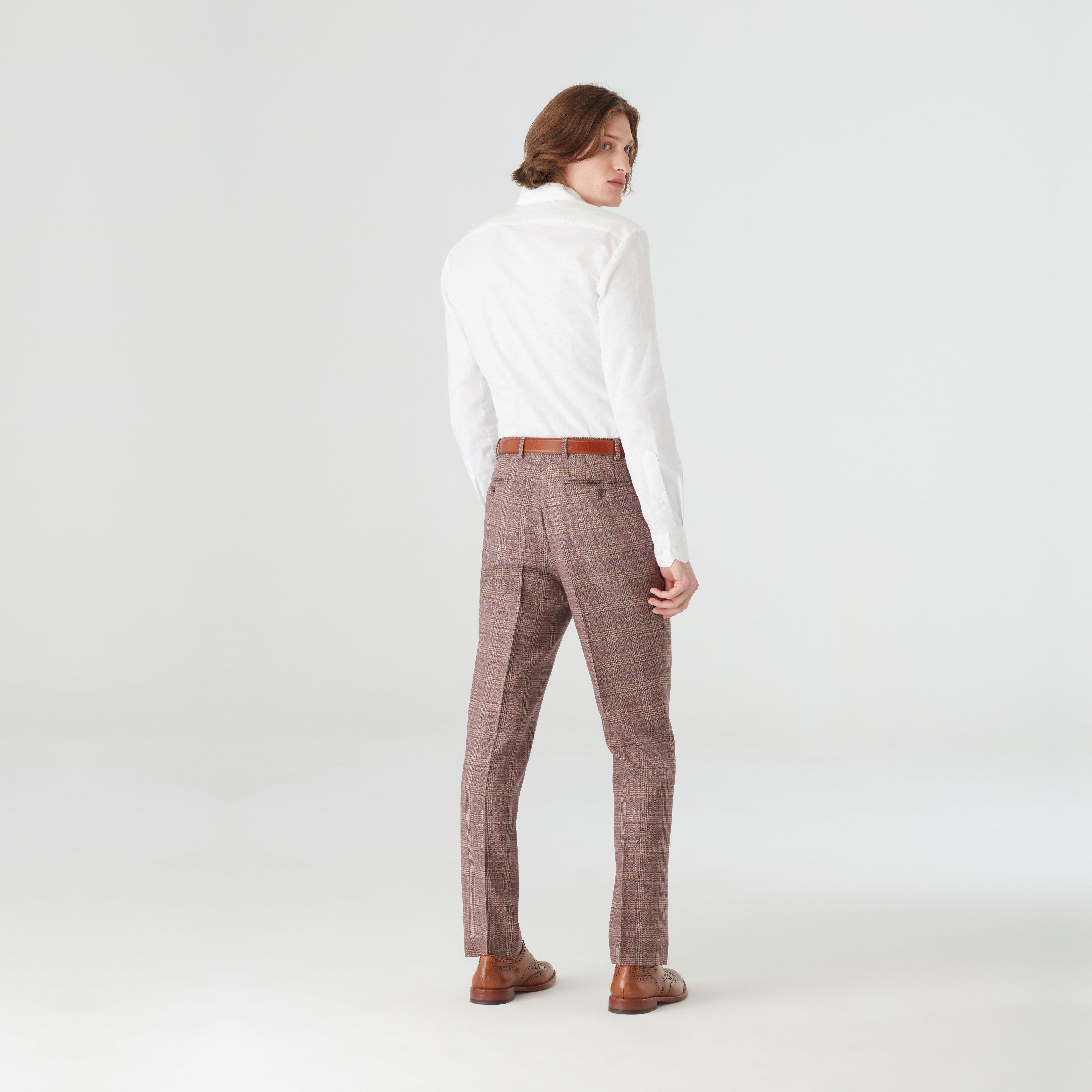 Custom Suits Made For You - Kingsdown Glen Check Rose Suit | INDOCHINO