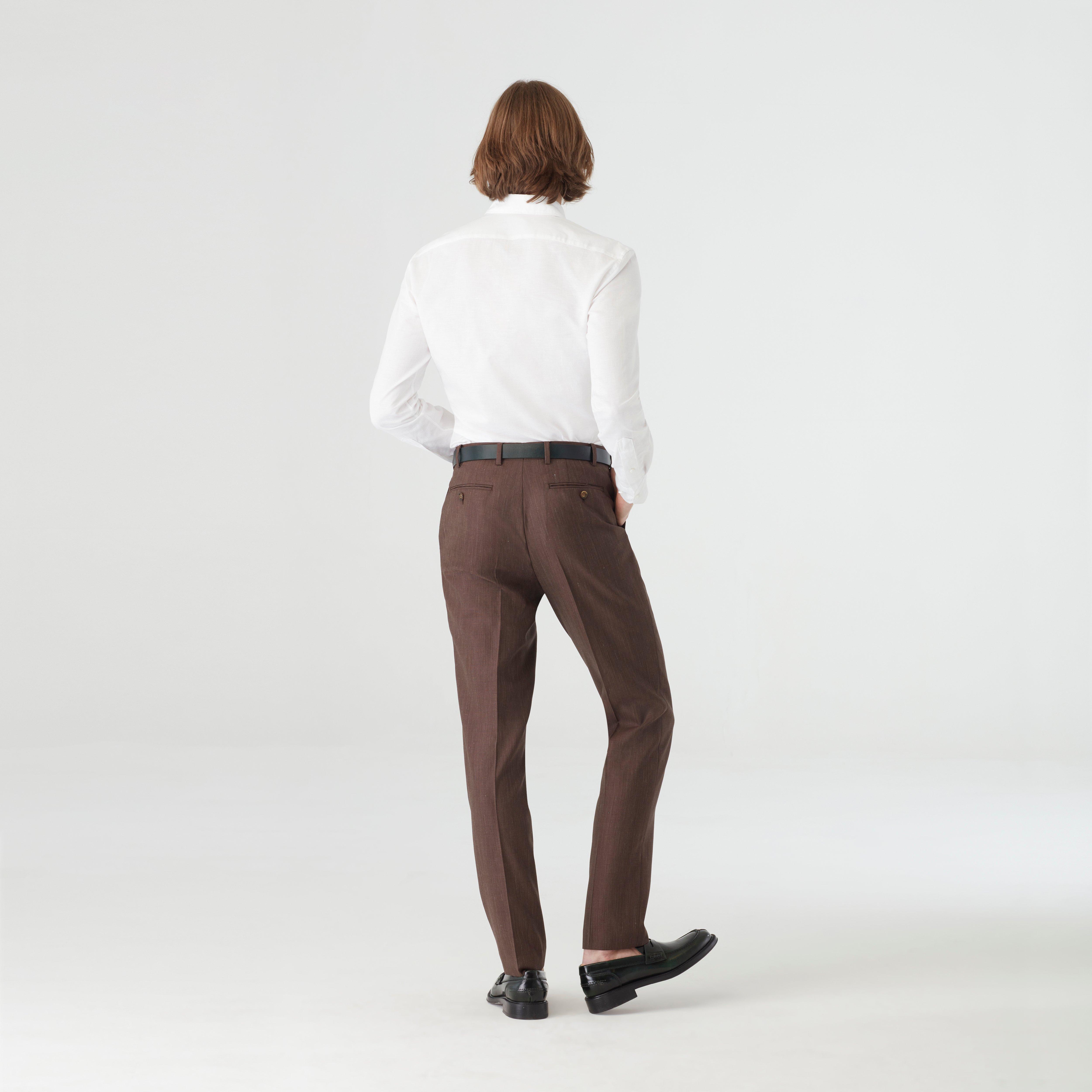 Product thumbnail 2 Brown pants - Solid Design from Seasonal Indochino Collection