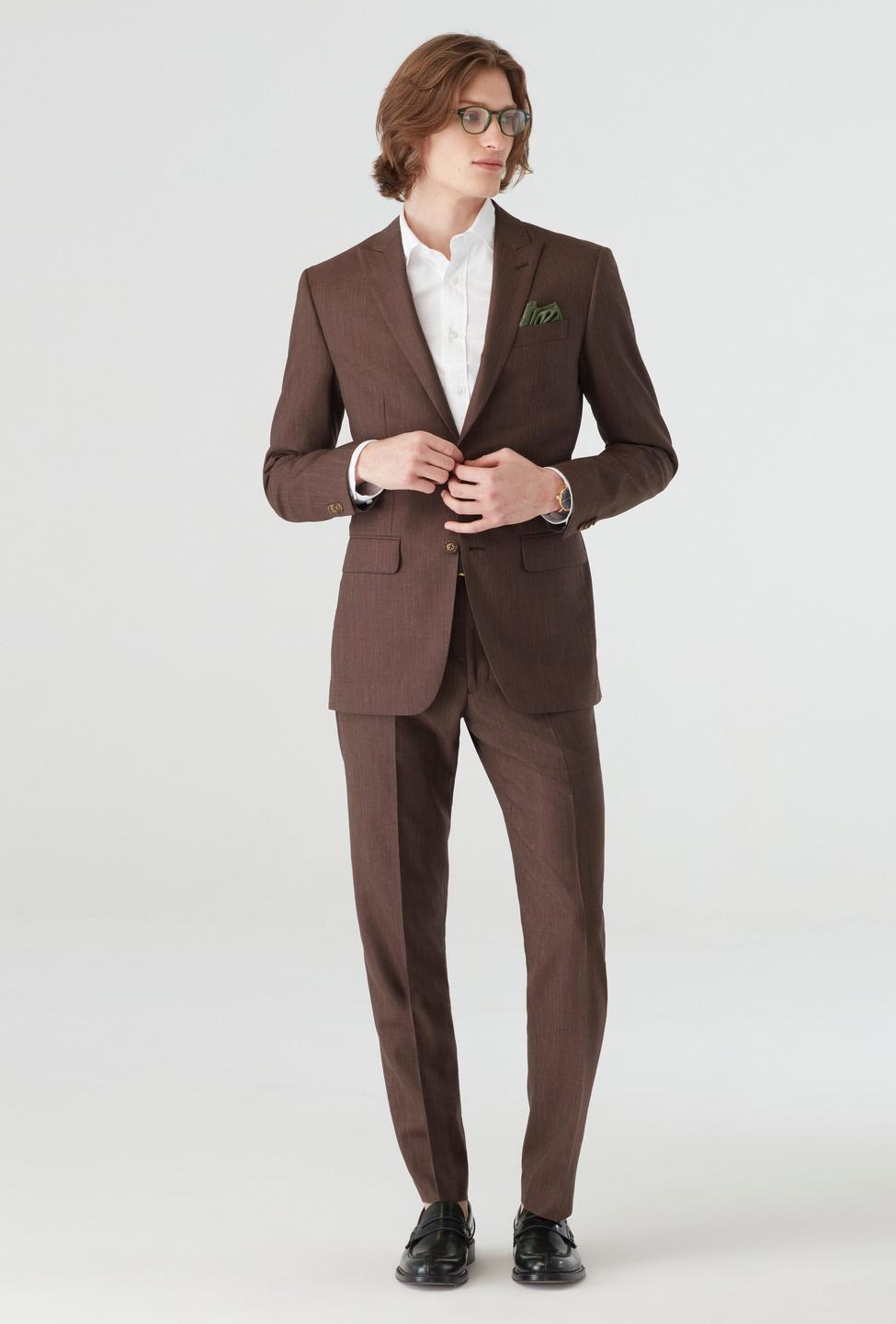 Brown suit - Solid Design from Seasonal Indochino Collection