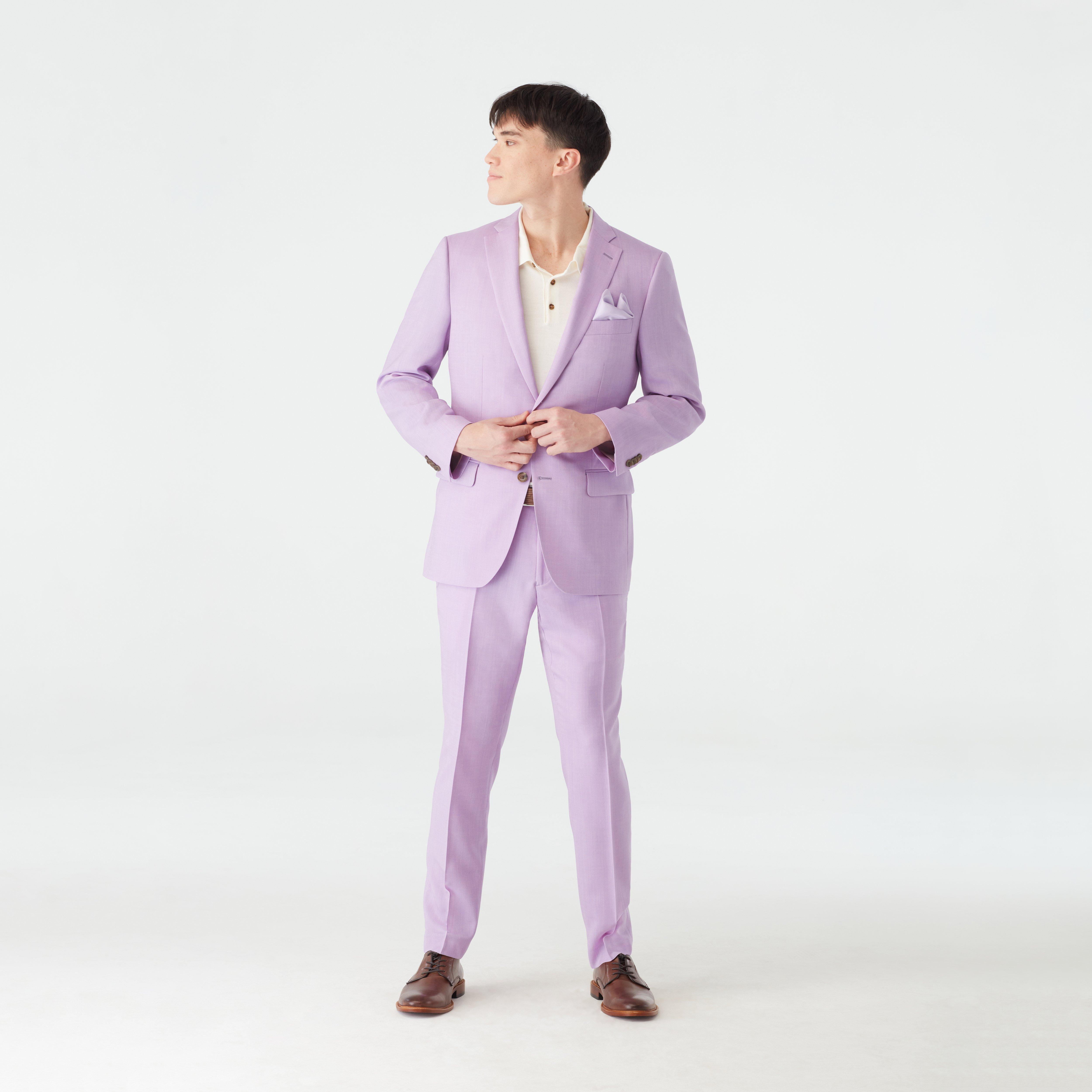 Sheer Lilac Purple Handpainted Sharara Suit Set For Women Online