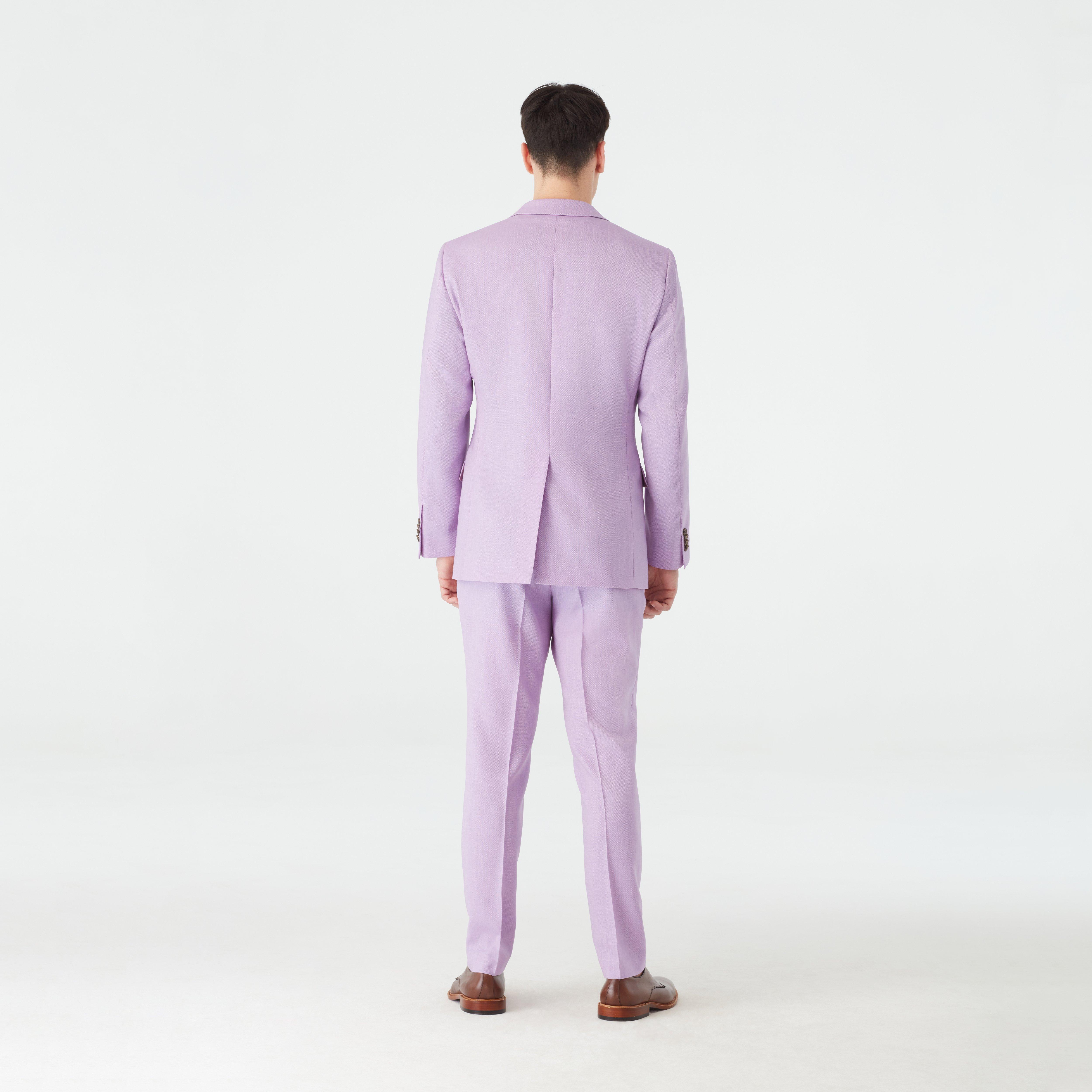 Knotting Birdseye Lilac Suit