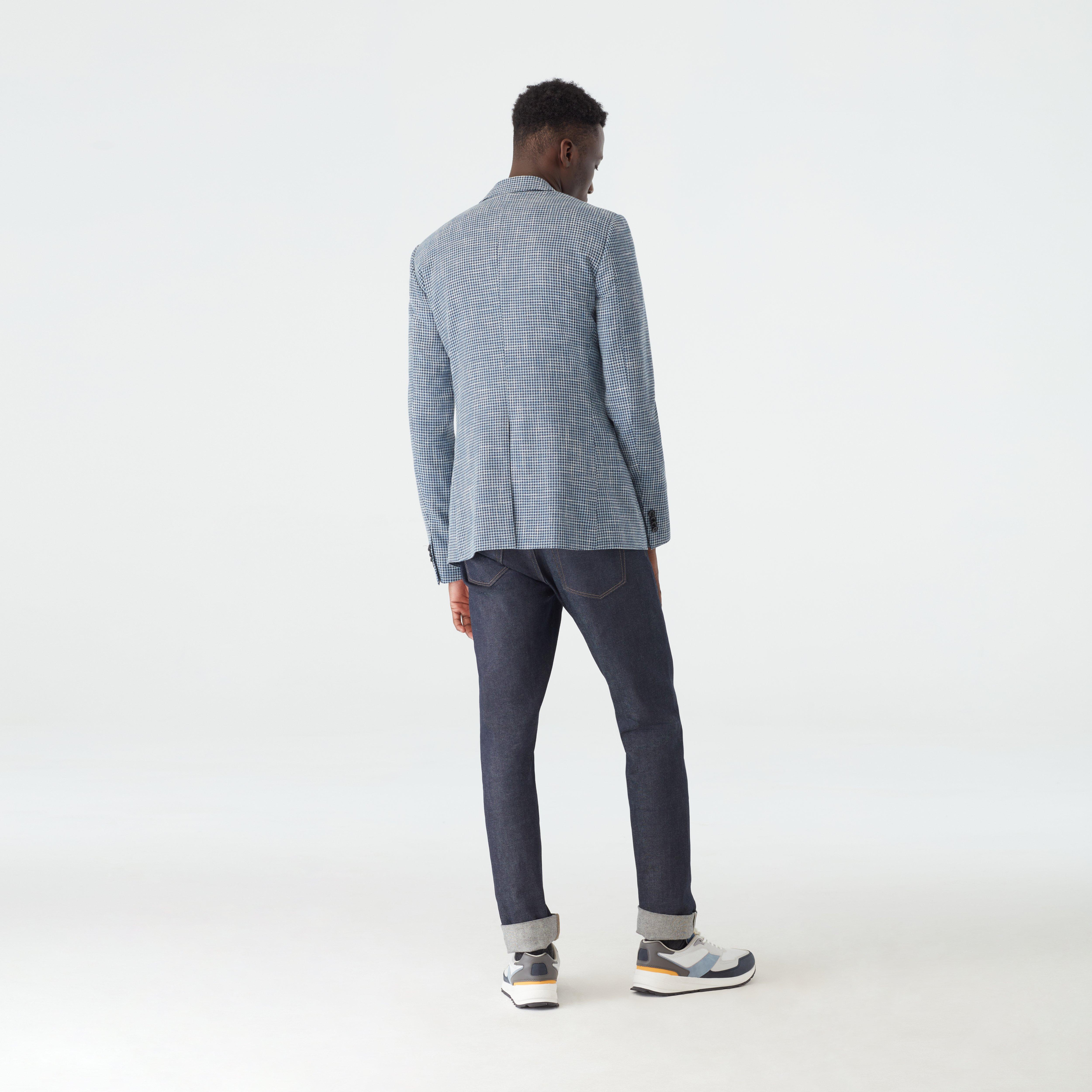 Product thumbnail 2 Blue blazer - Houndstooth Design from Indochino Collection
