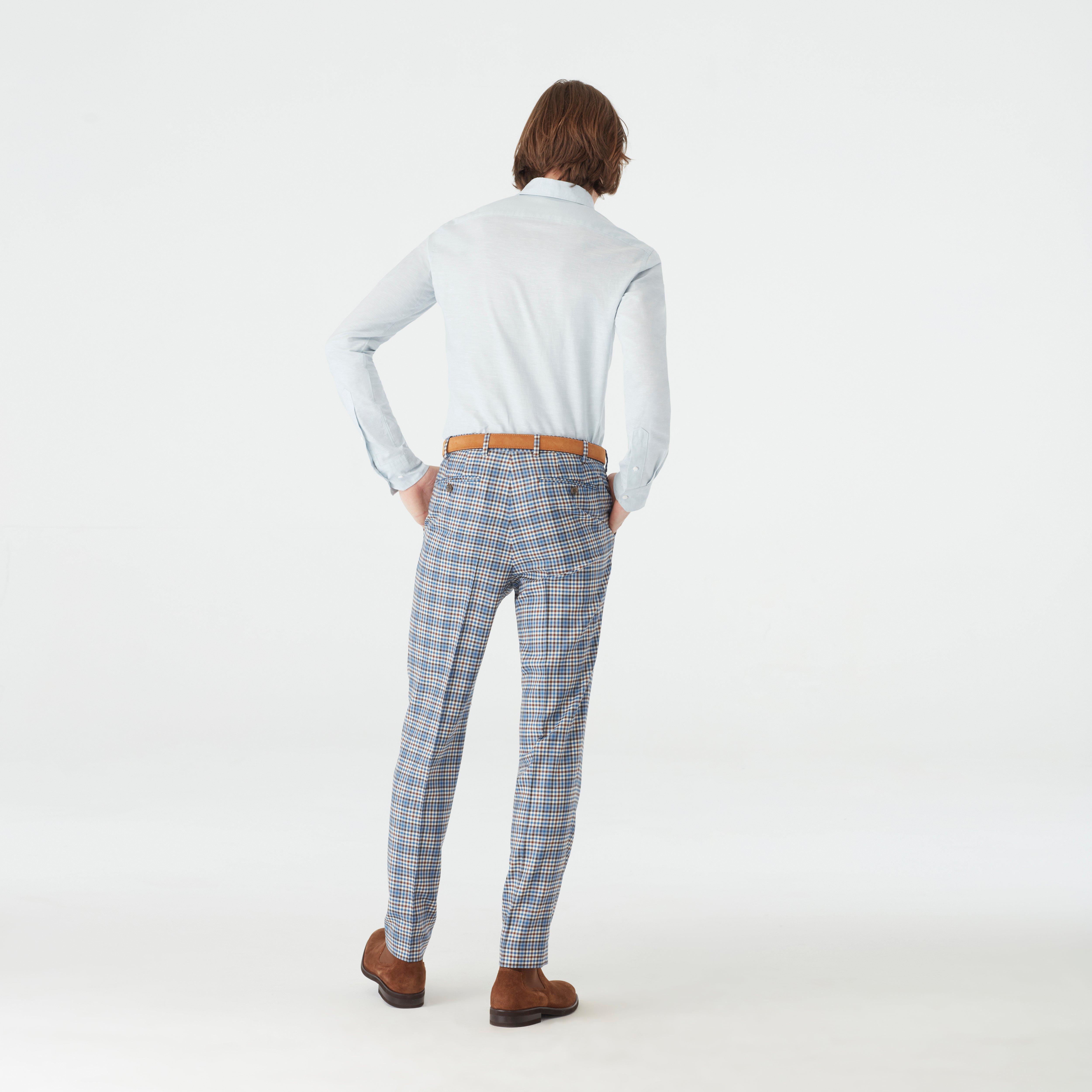 Product thumbnail 4 Blue suit - Checked Design from Italian Indochino Collection