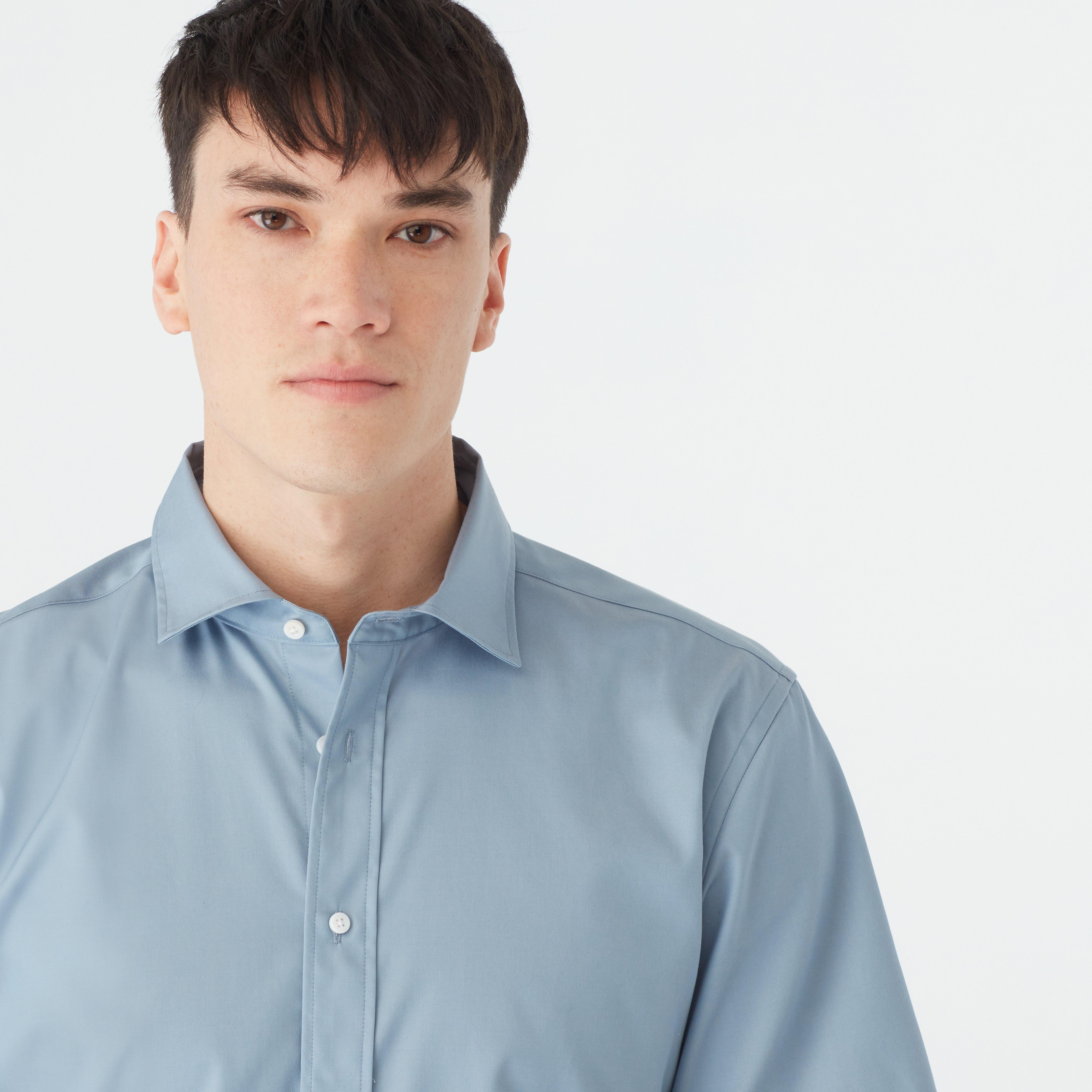 Product thumbnail 3 Blue shirt - Hyde Solid Design from Indochino Collection