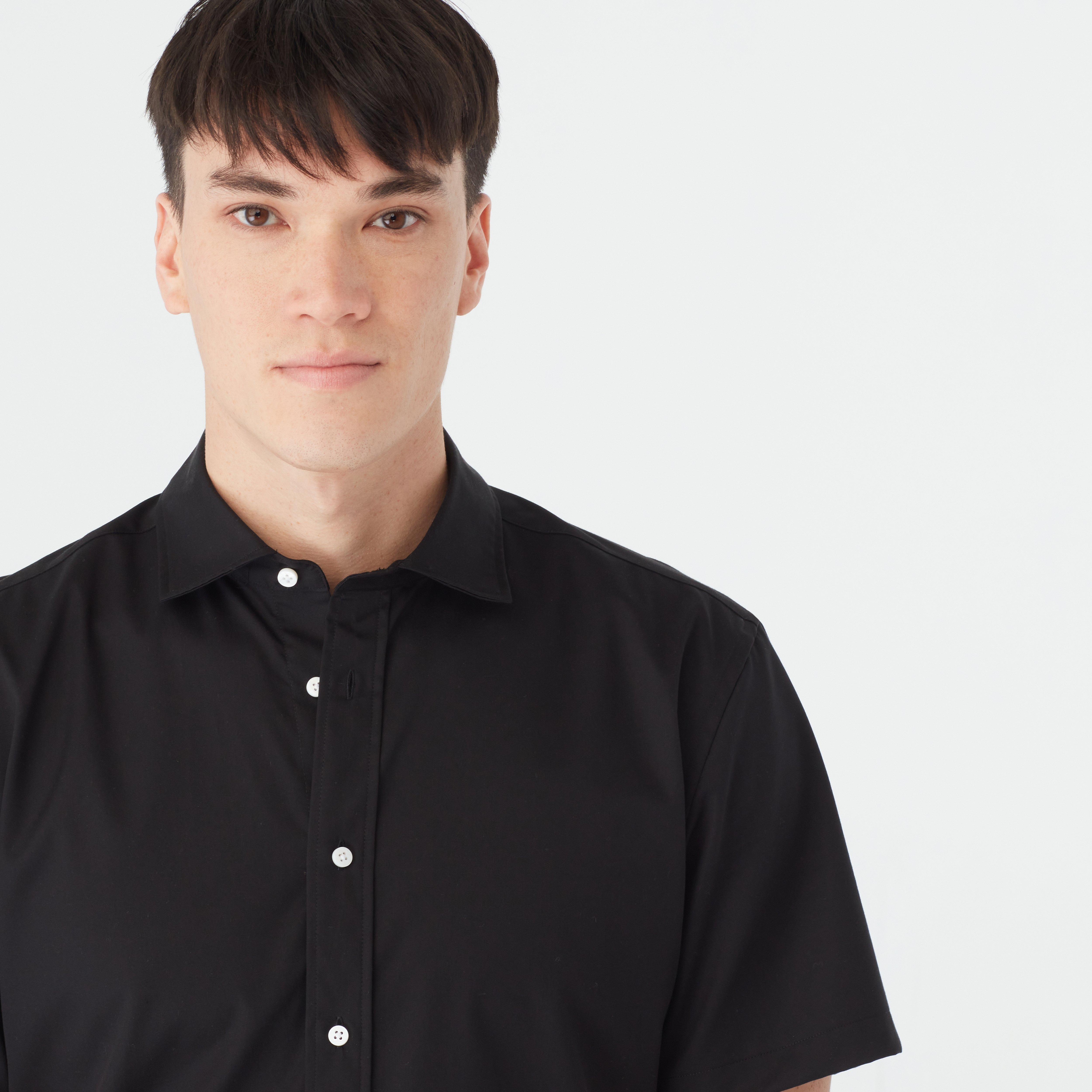 Product thumbnail 3 Black shirt - Hyde Solid Design from Indochino Collection
