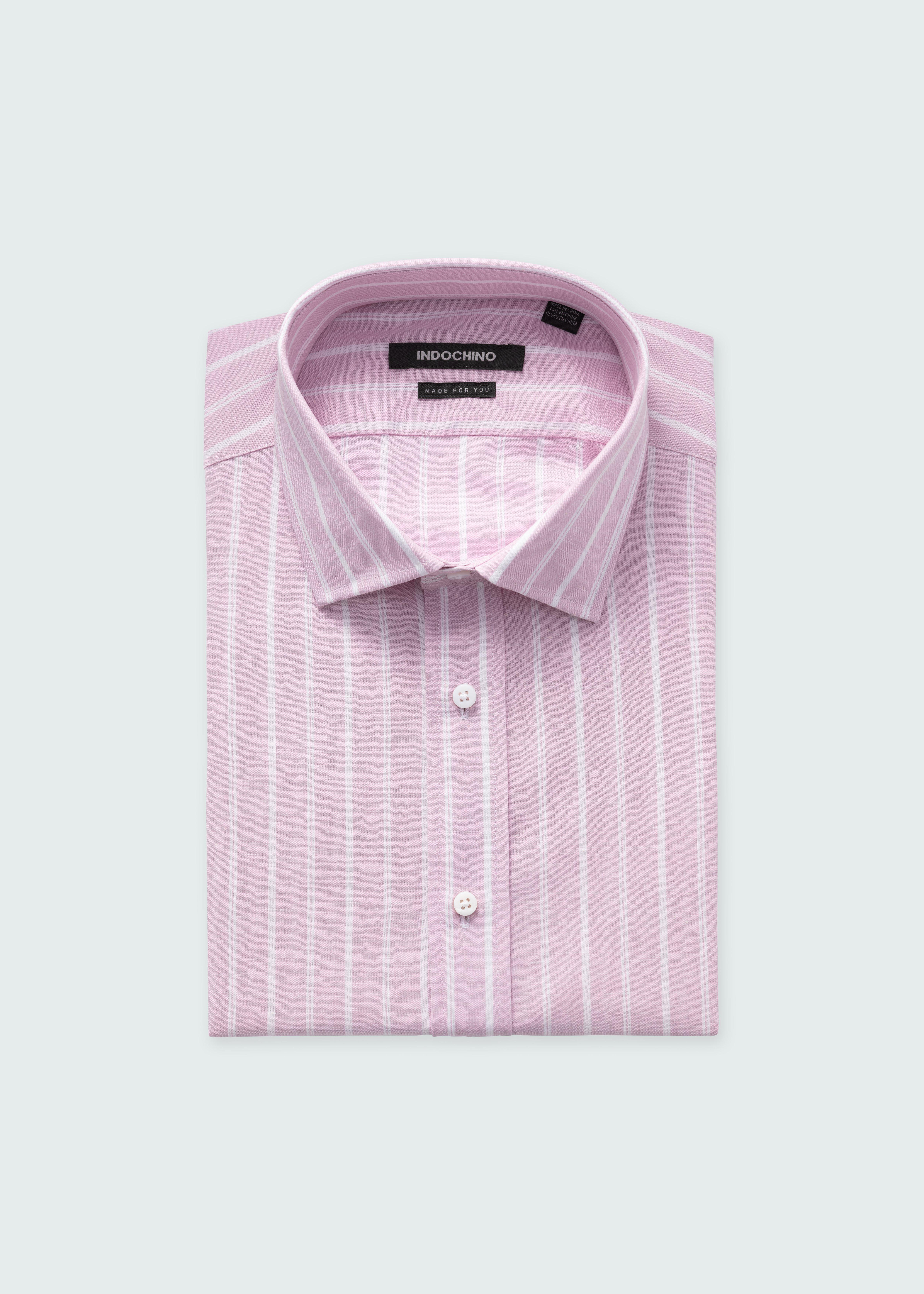 Pink shirt - Striped Design from Premium Indochino Collection