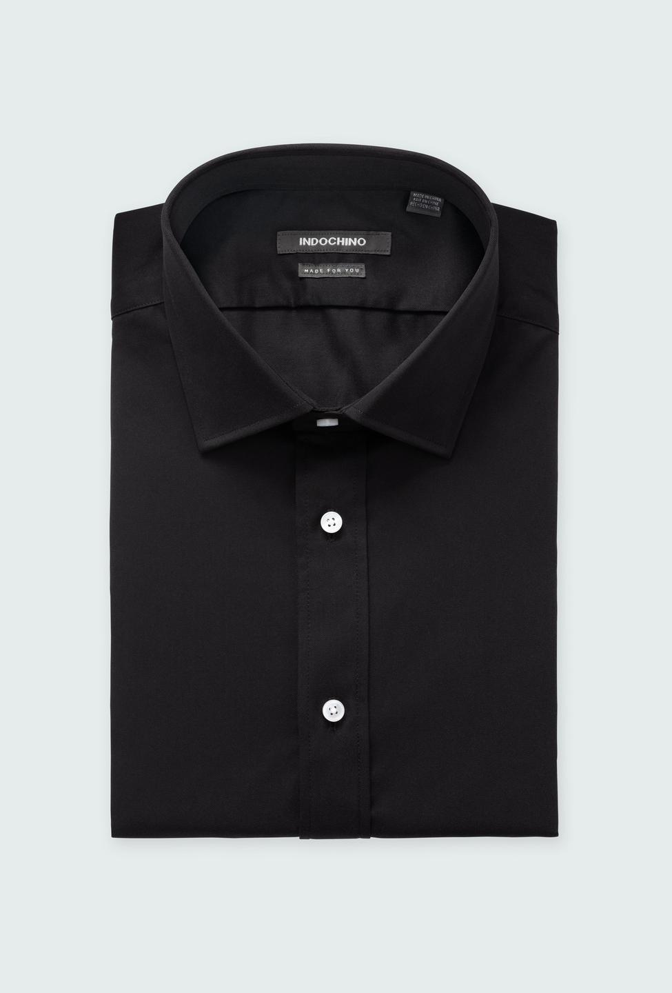 Black shirt - Hyde Solid Design from Luxury Indochino Collection