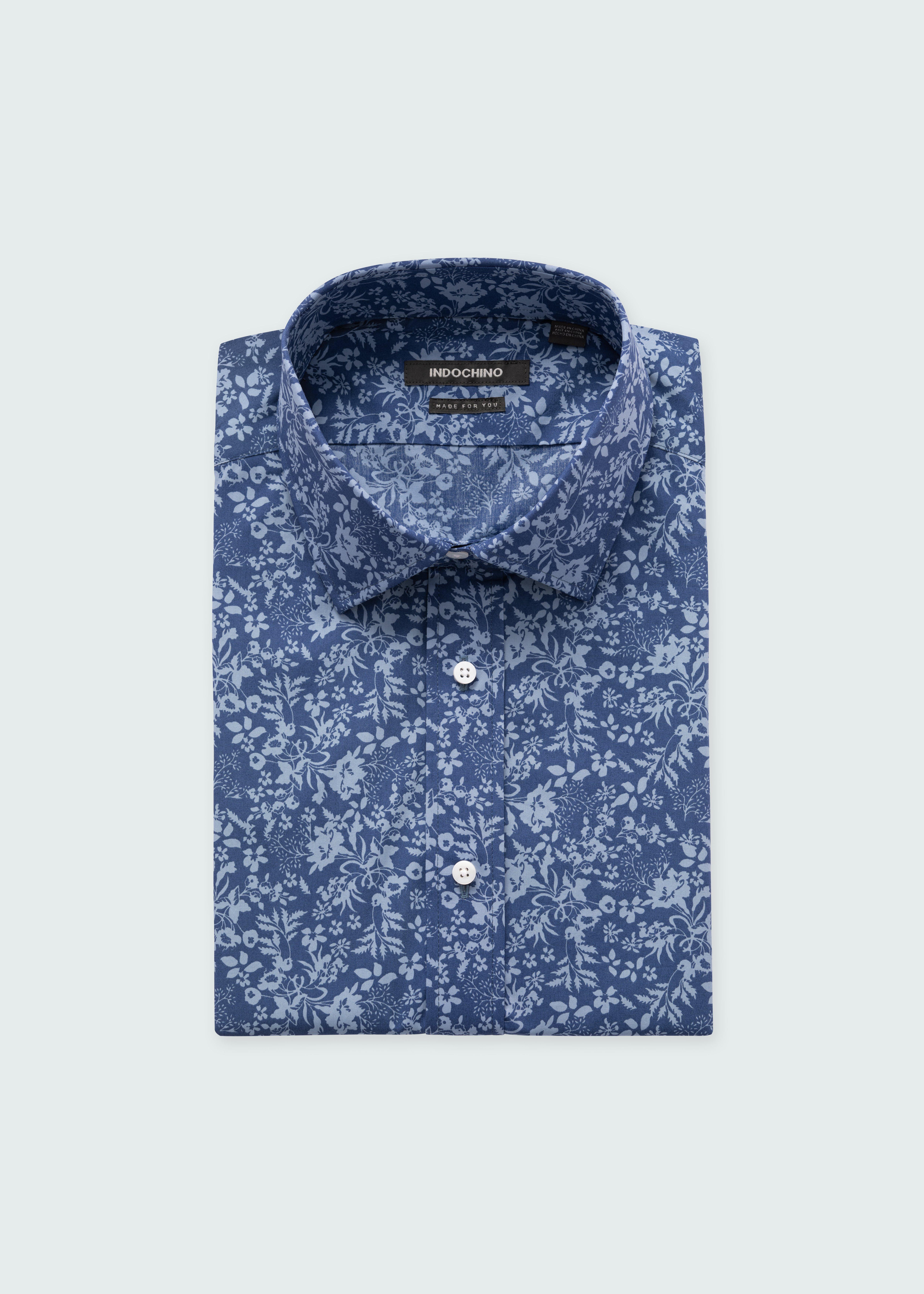 blue floral dress shirt mens Indochino Men's Custom Kettleby Style:Snail Dress w/ Capris- EUC Sabina Twist Backless Maxi Available in both slim 19.5in-50cm-4xl
