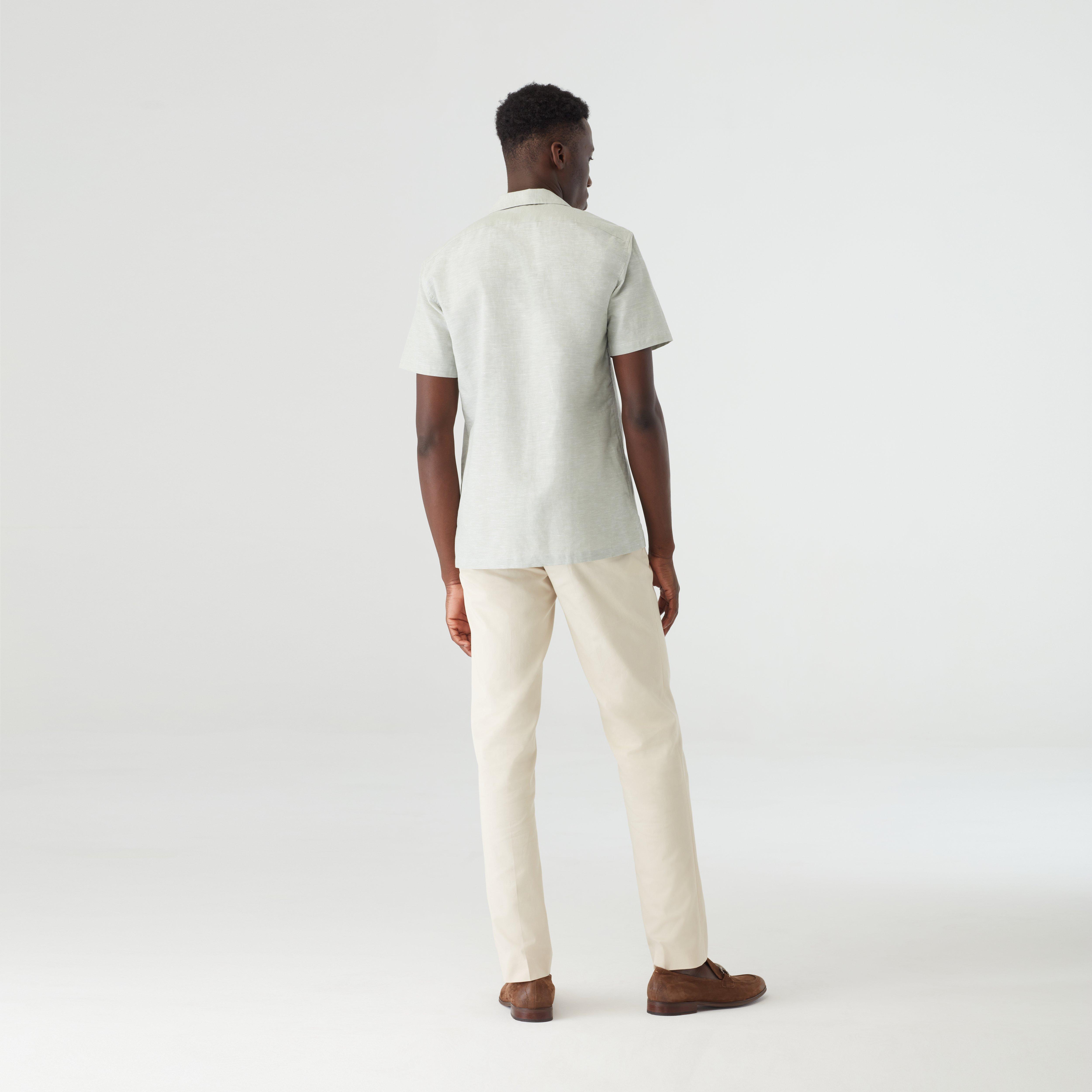 Product thumbnail 2 Green campshirt - Sudbury Solid Design from Indochino Collection