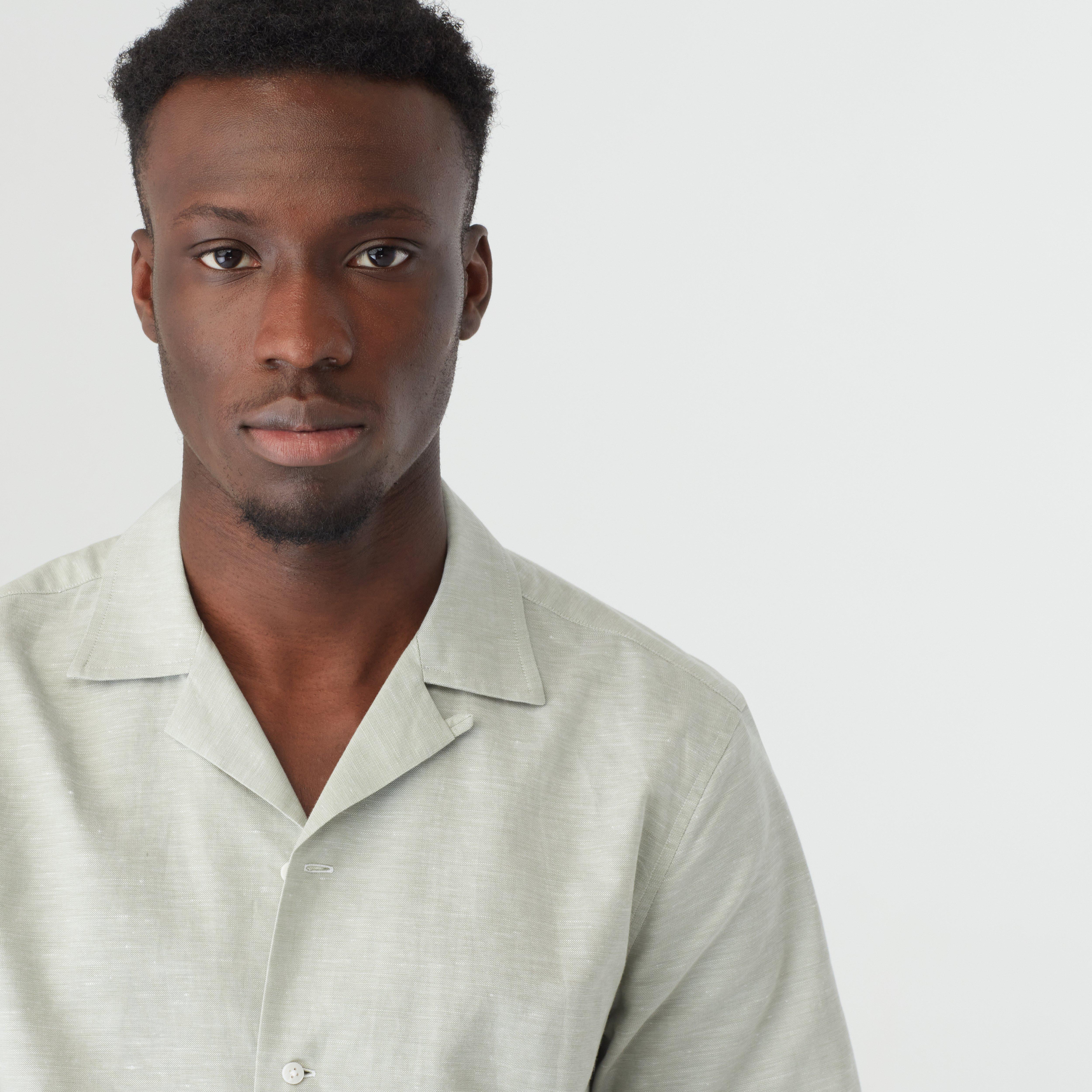 Product thumbnail 3 Green campshirt - Sudbury Solid Design from Indochino Collection