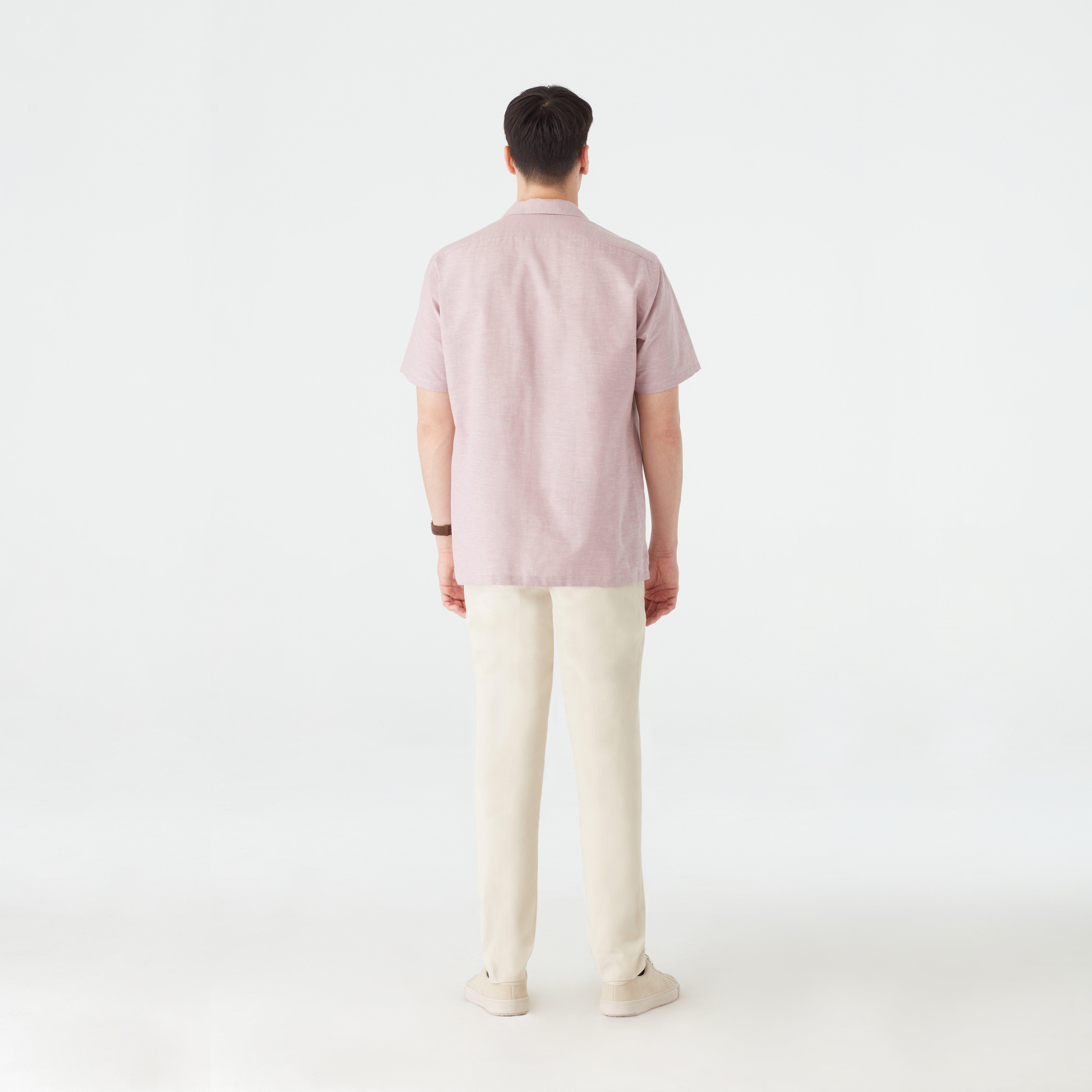 Product thumbnail 2 Pink campshirt - Sudbury Solid Design from Indochino Collection