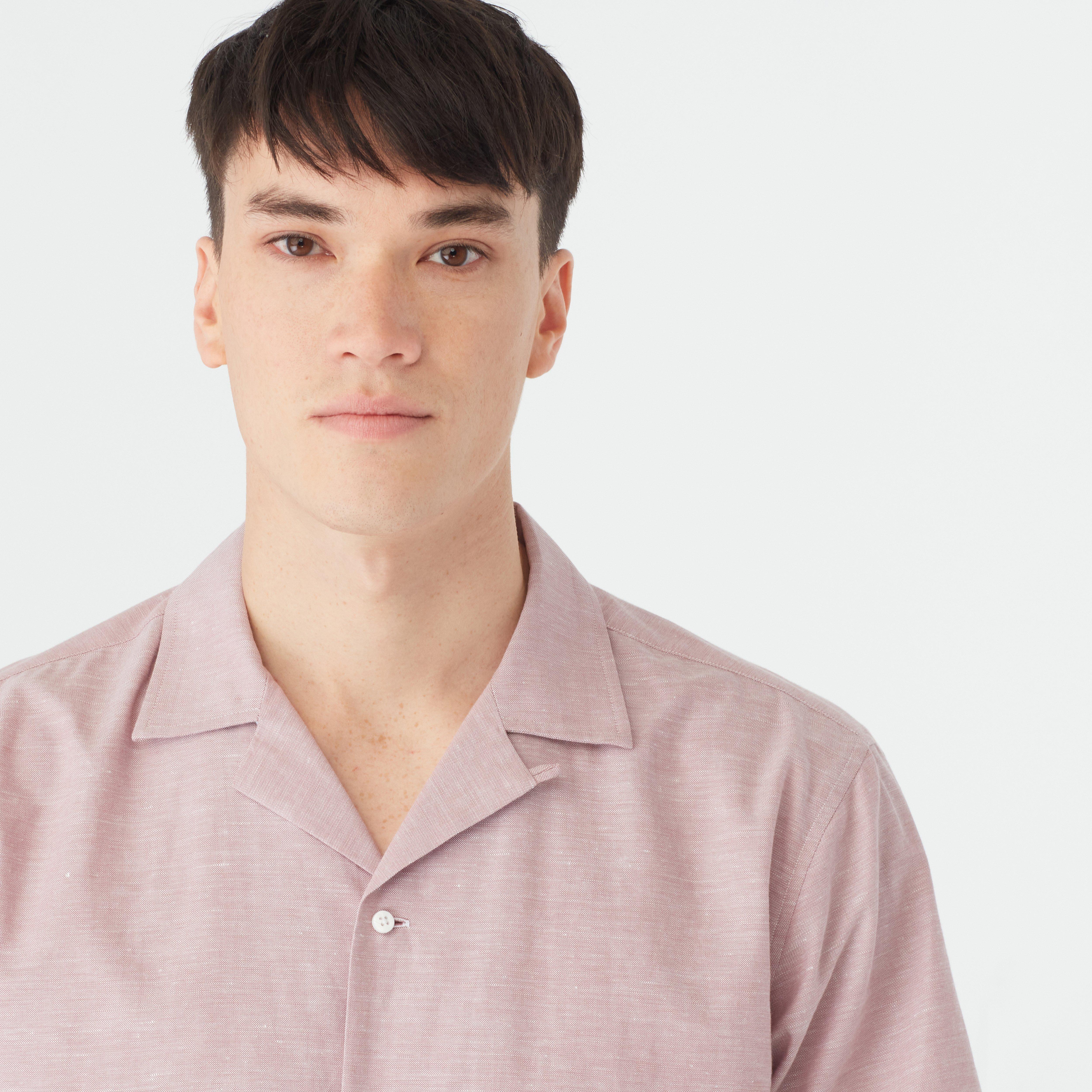 Product thumbnail 3 Pink campshirt - Sudbury Solid Design from Indochino Collection