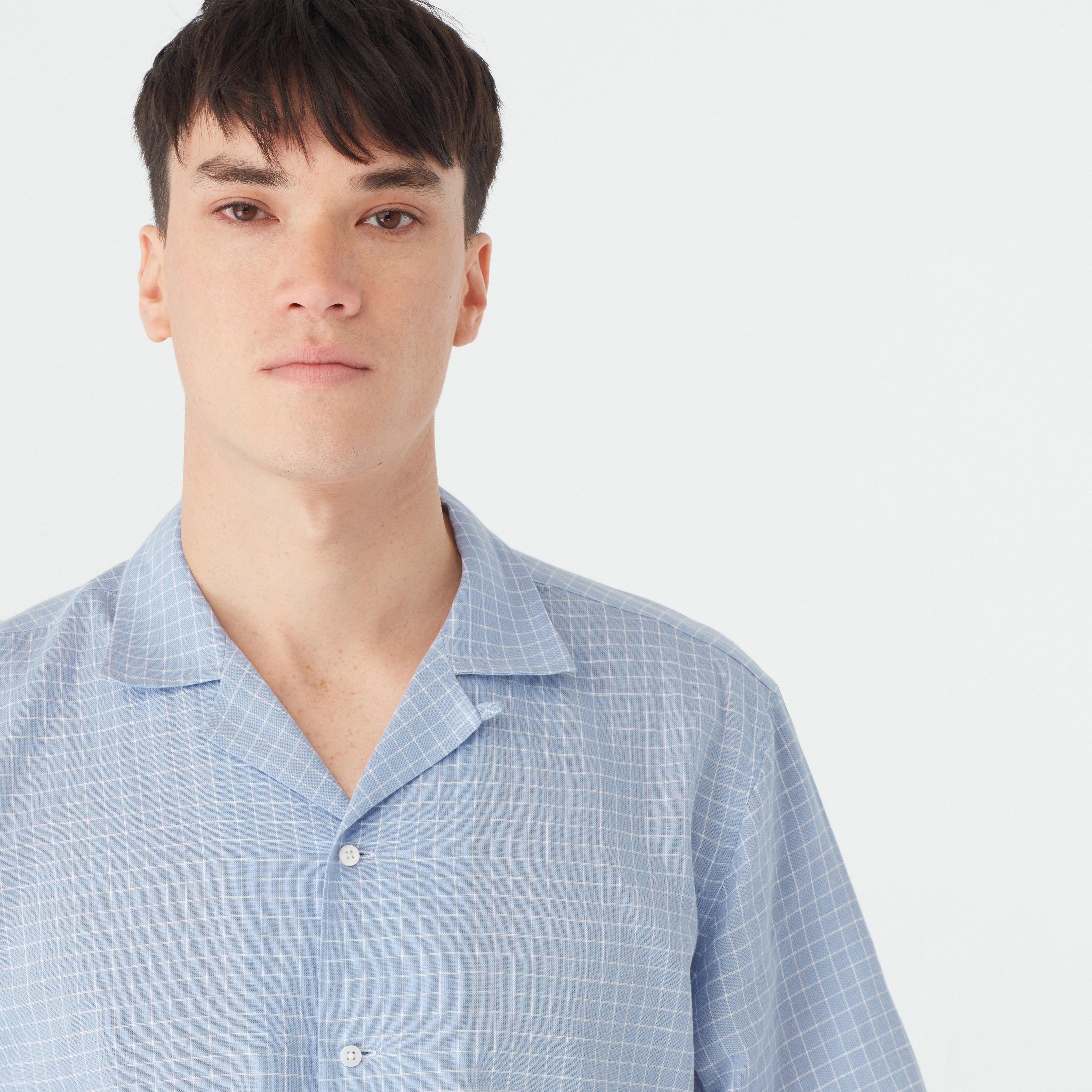 Product thumbnail 3 Blue campshirt - Checked Design from Indochino Collection
