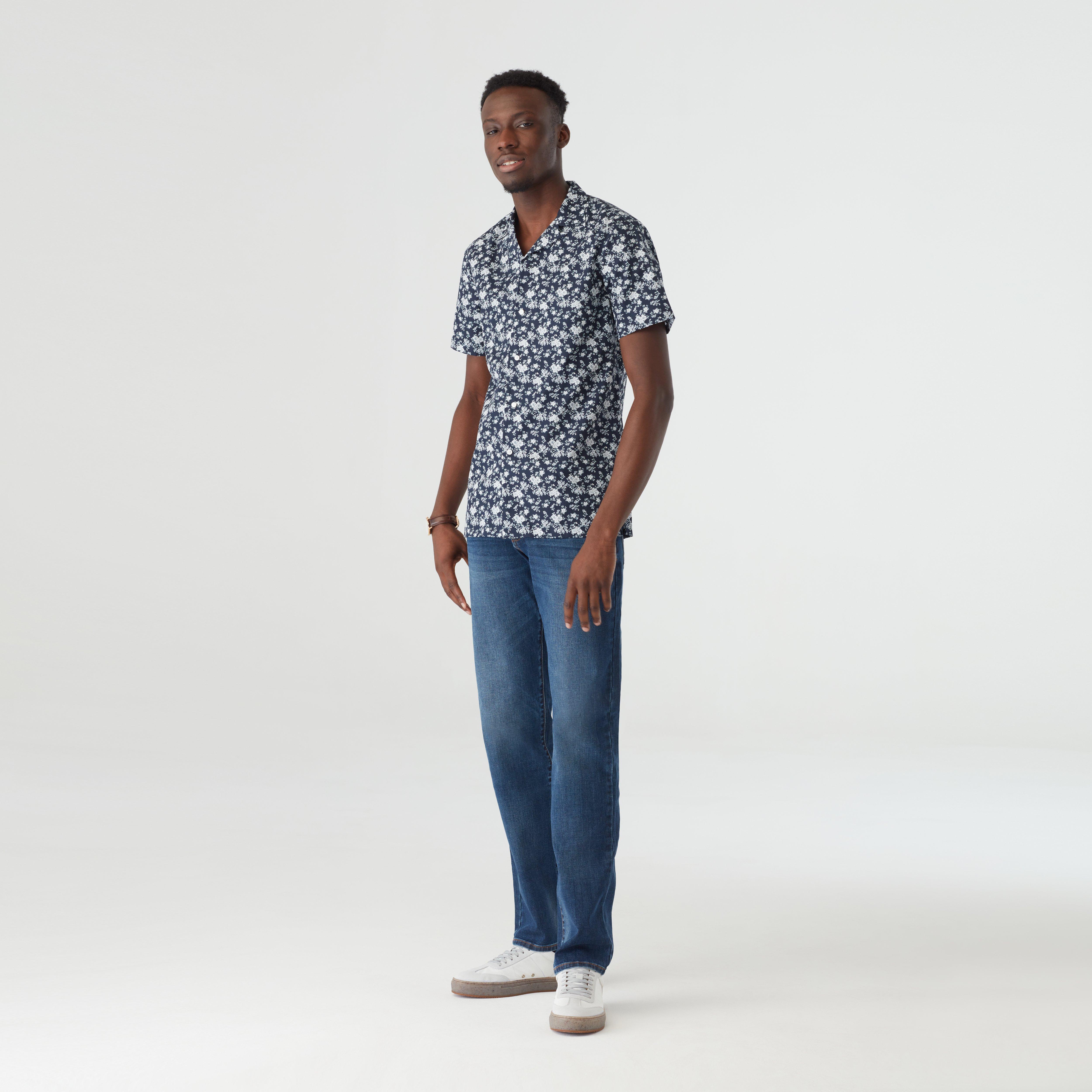 Kith Floral Panel Camp Shirt Navy/Multi