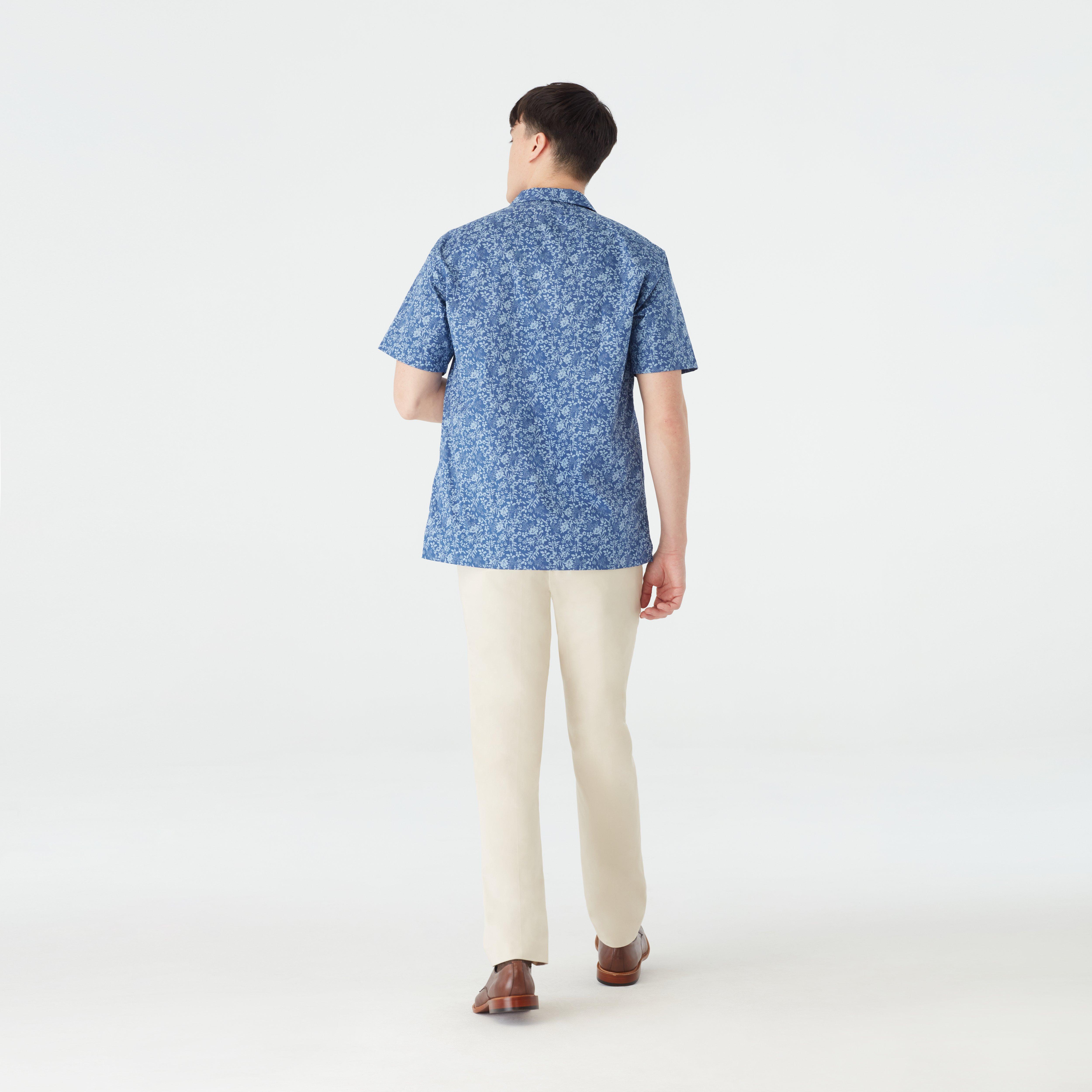 Product thumbnail 2 Blue campshirt - Pattern Design from Indochino Collection