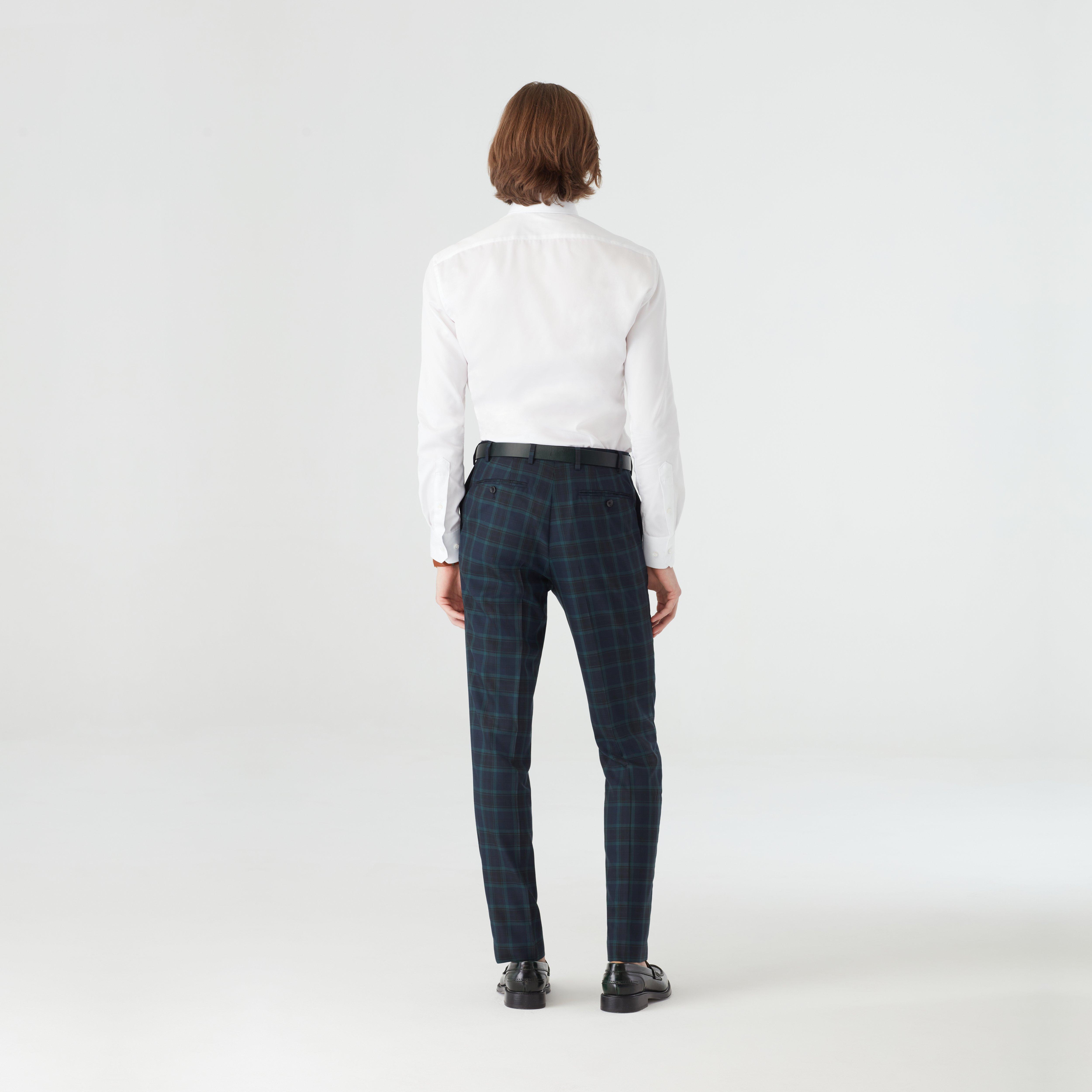 Product thumbnail 2 Navy pants - Hampton Plaid Design from Luxury Indochino Collection