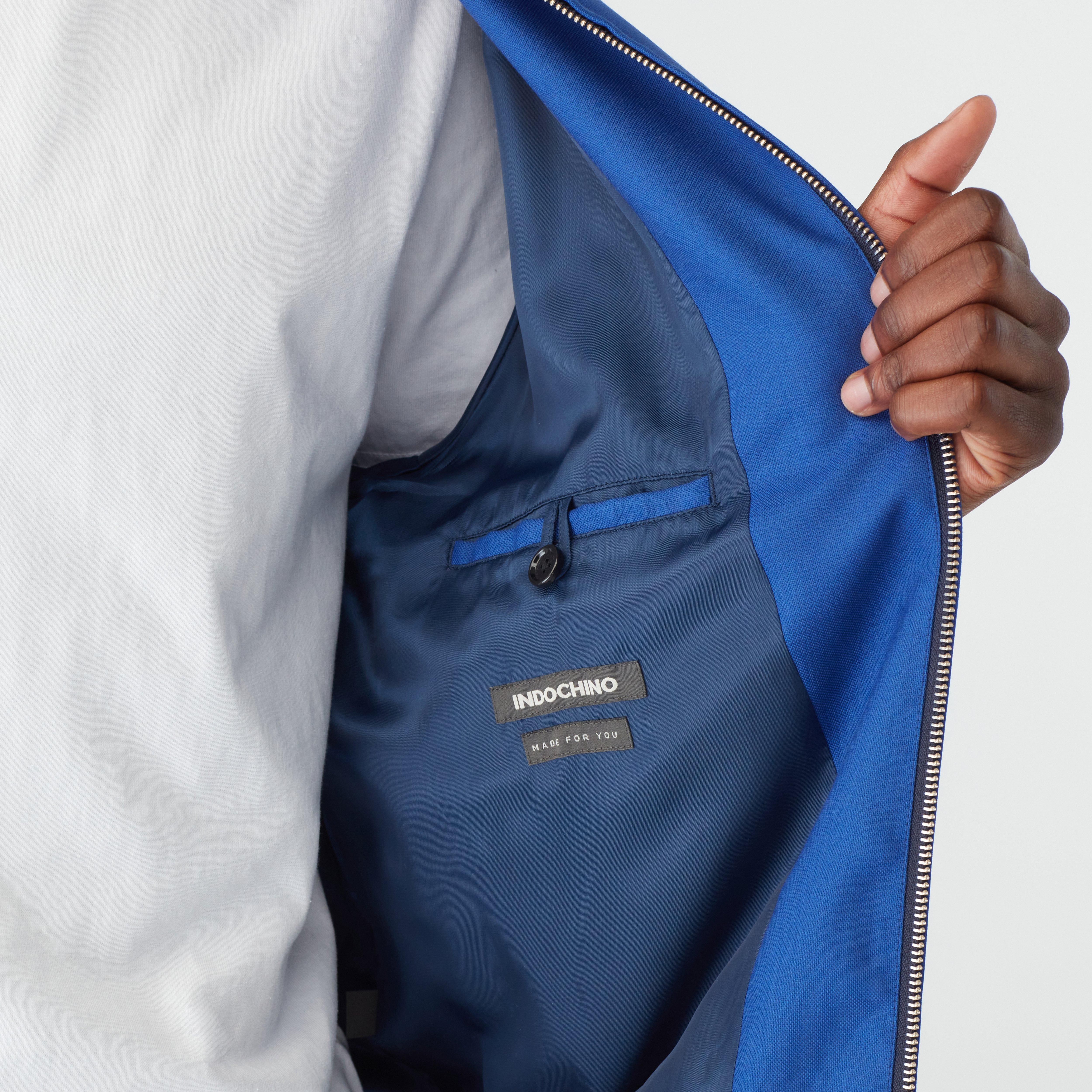 Product thumbnail 3 Blue bomberjacket - Solid Design from Seasonal Indochino Collection