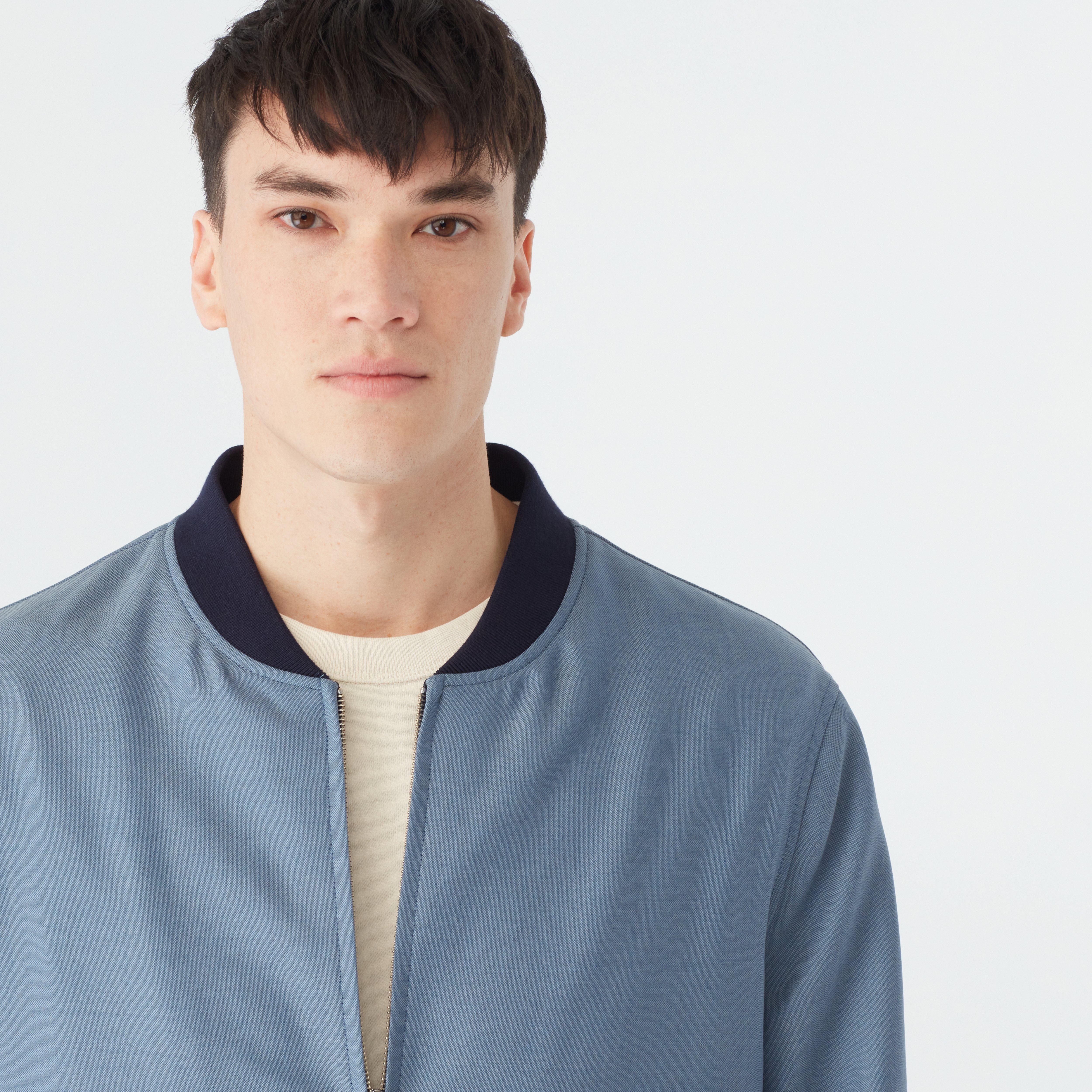 Product thumbnail 4 Blue bomberjacket - Solid Design from Seasonal Indochino Collection