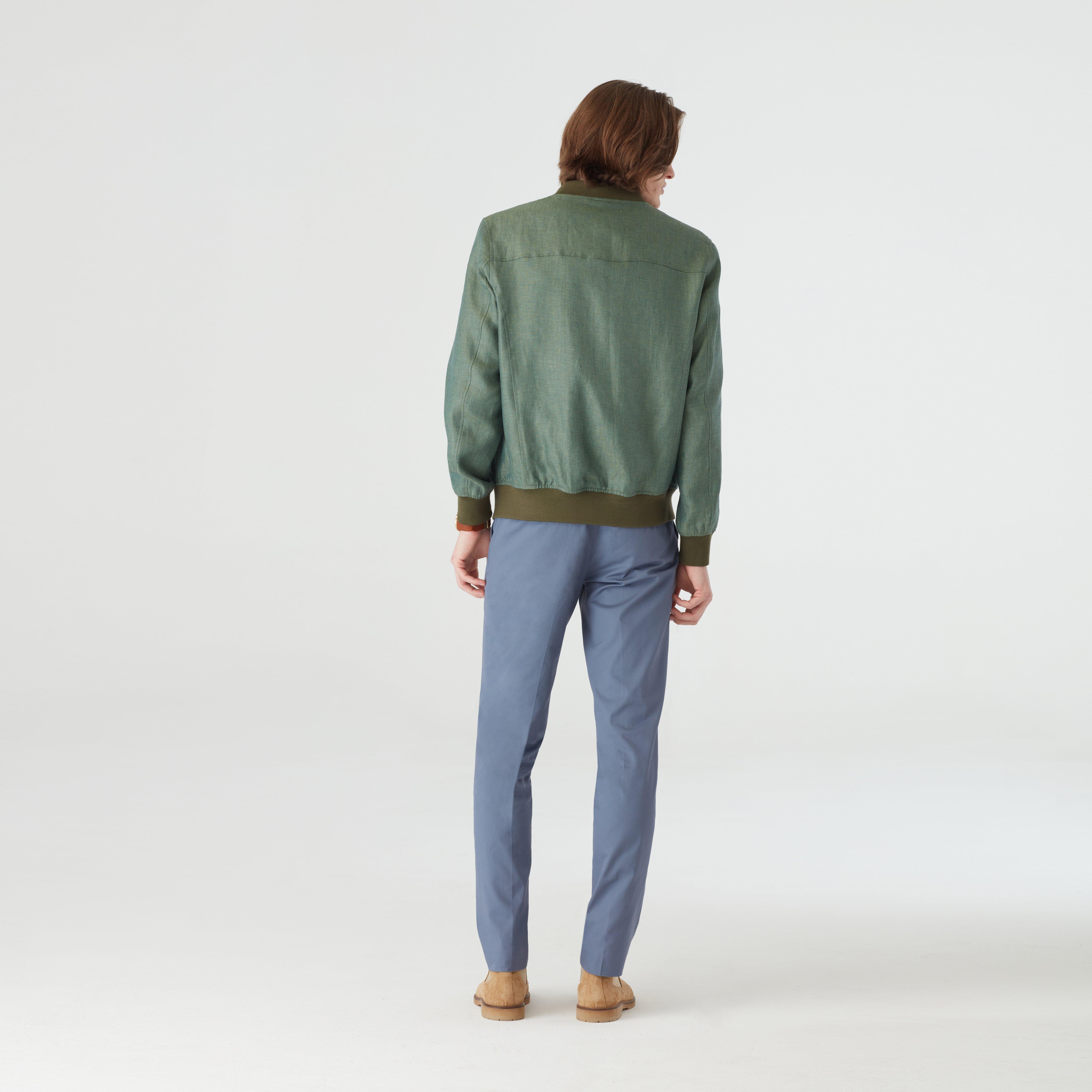 Product thumbnail 2 Green bomberjacket - Solid Design from Seasonal Indochino Collection