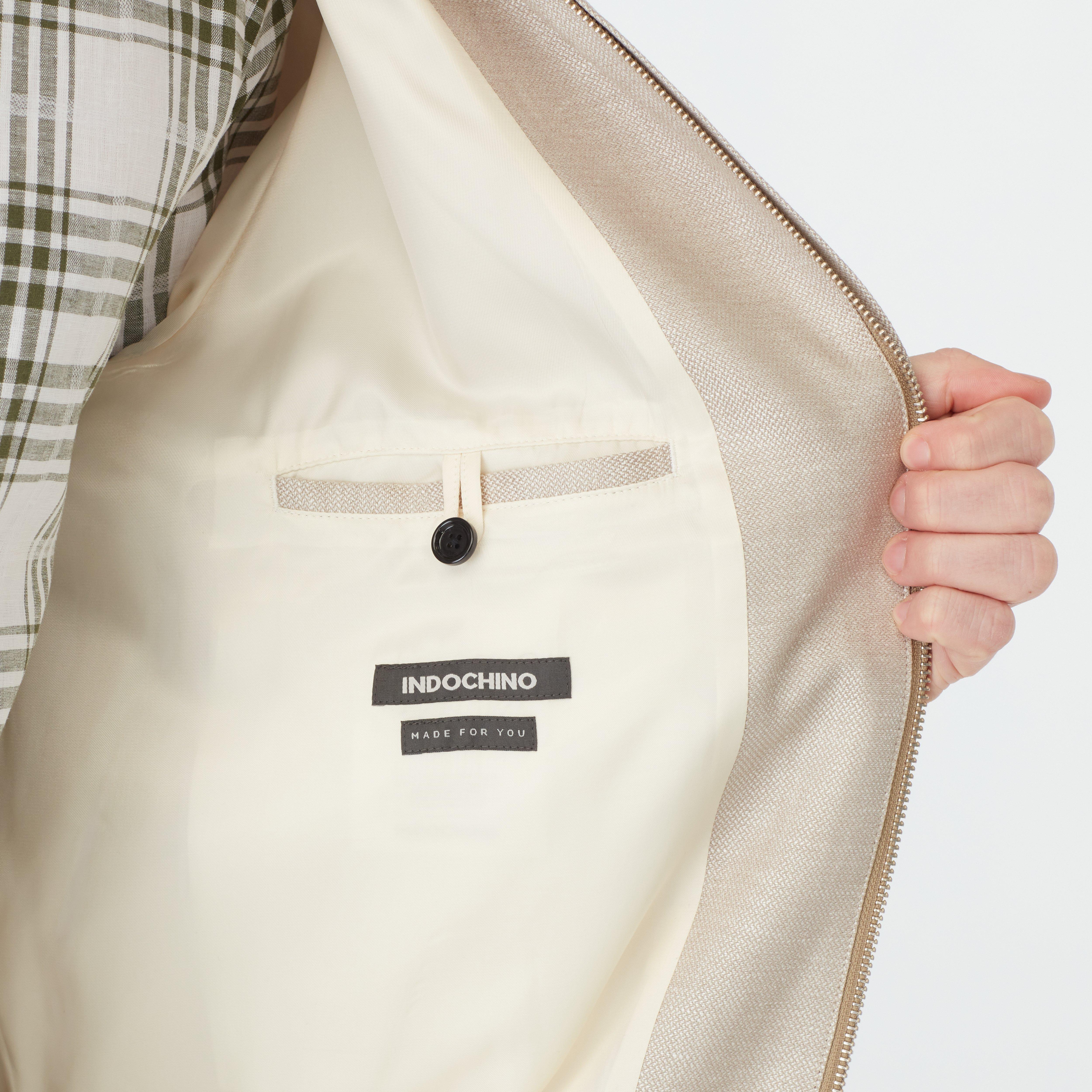 Product thumbnail 3 Cream bomberjacket - Solid Design from Seasonal Indochino Collection