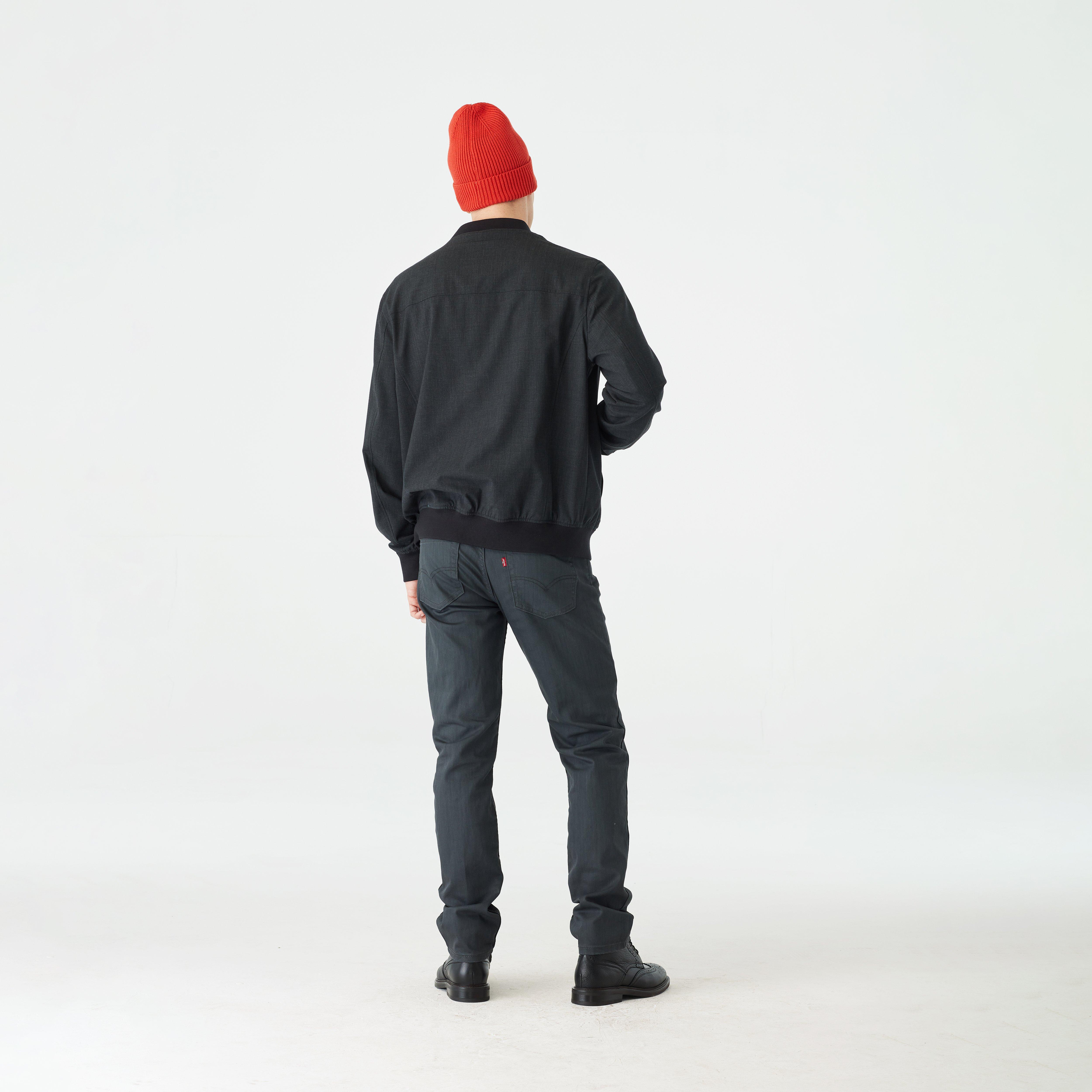 Product thumbnail 2 Gray bomberjacket - Solid Design from Luxury Indochino Collection