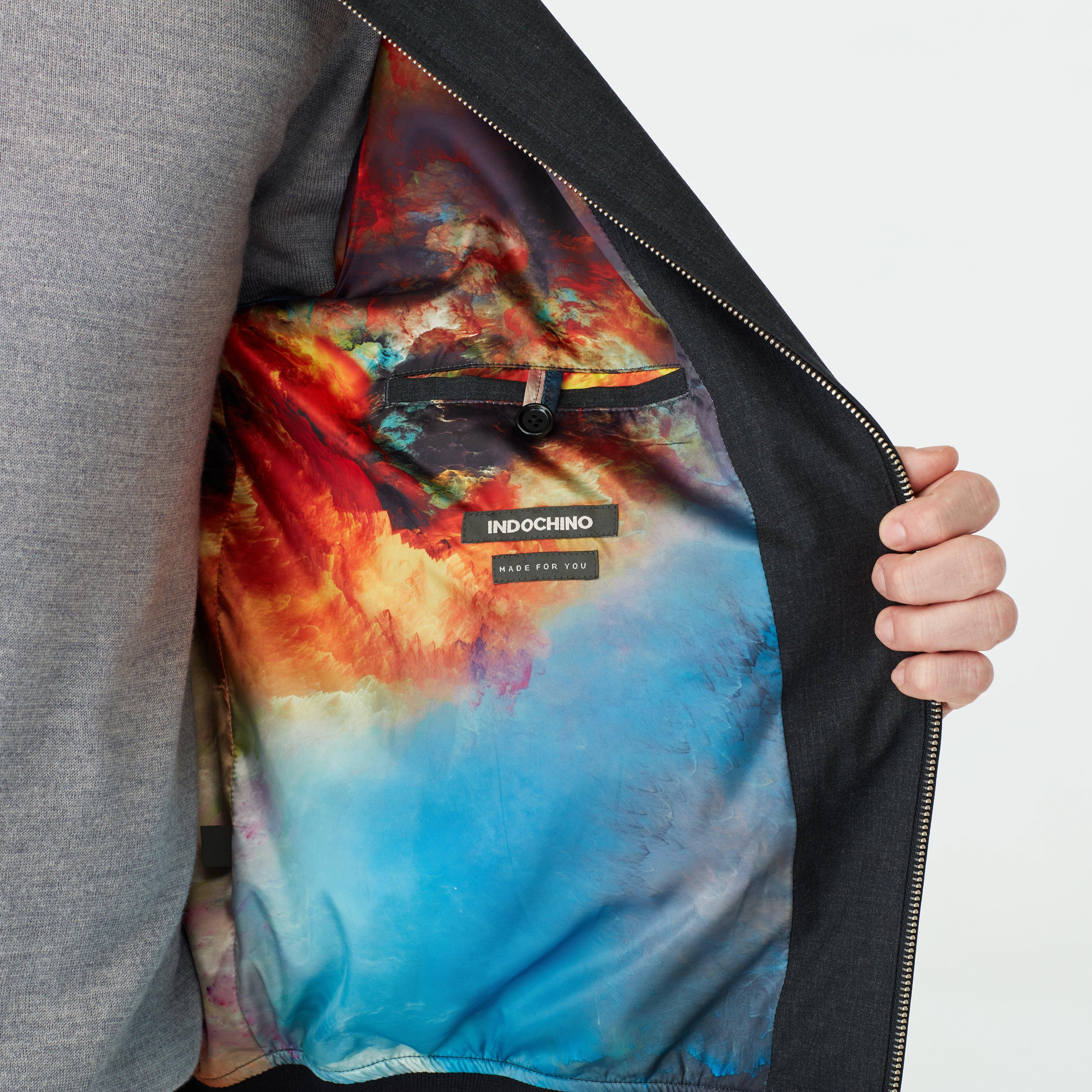 Product thumbnail 3 Gray bomberjacket - Solid Design from Luxury Indochino Collection