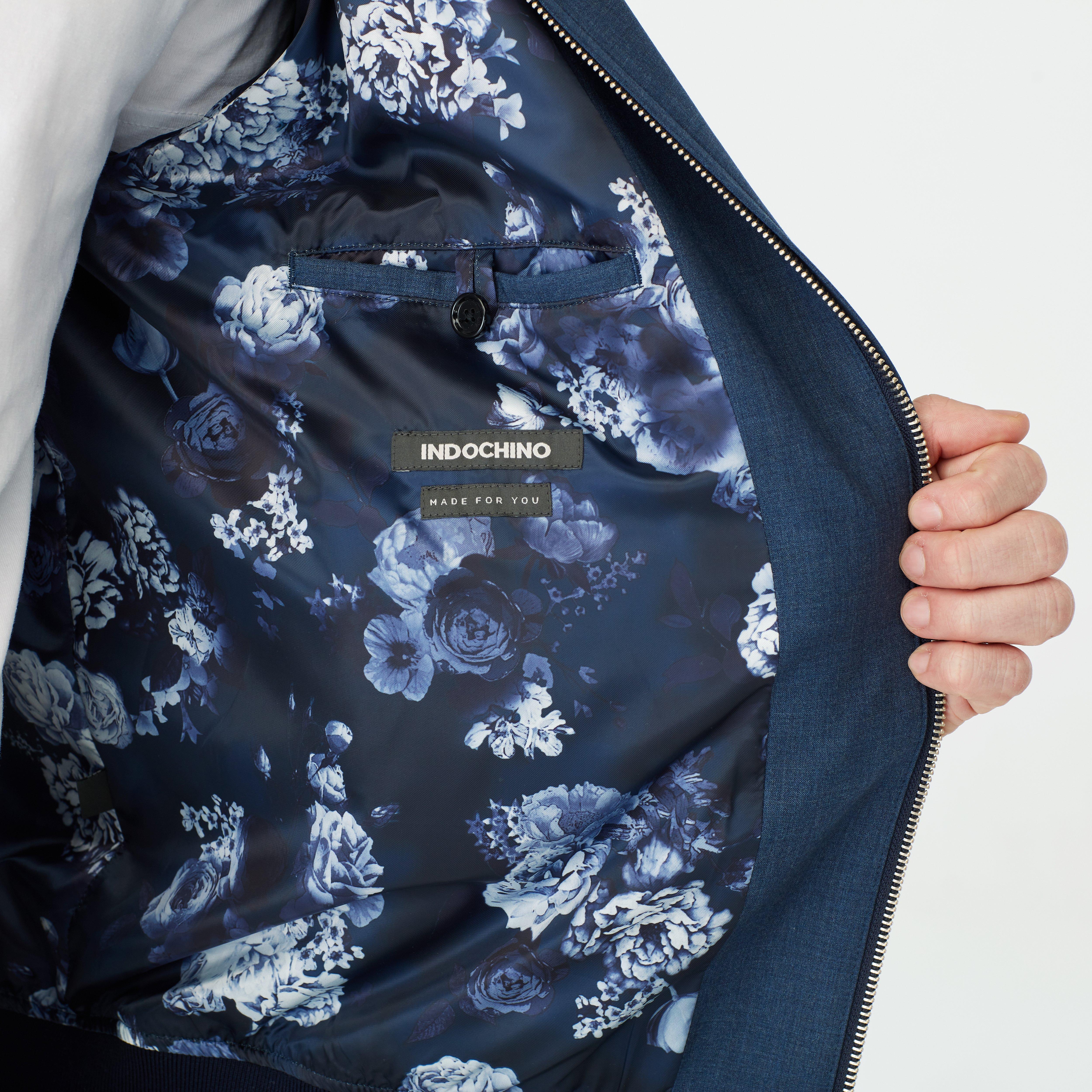 Product thumbnail 3 Blue bomberjacket - Solid Design from Luxury Indochino Collection