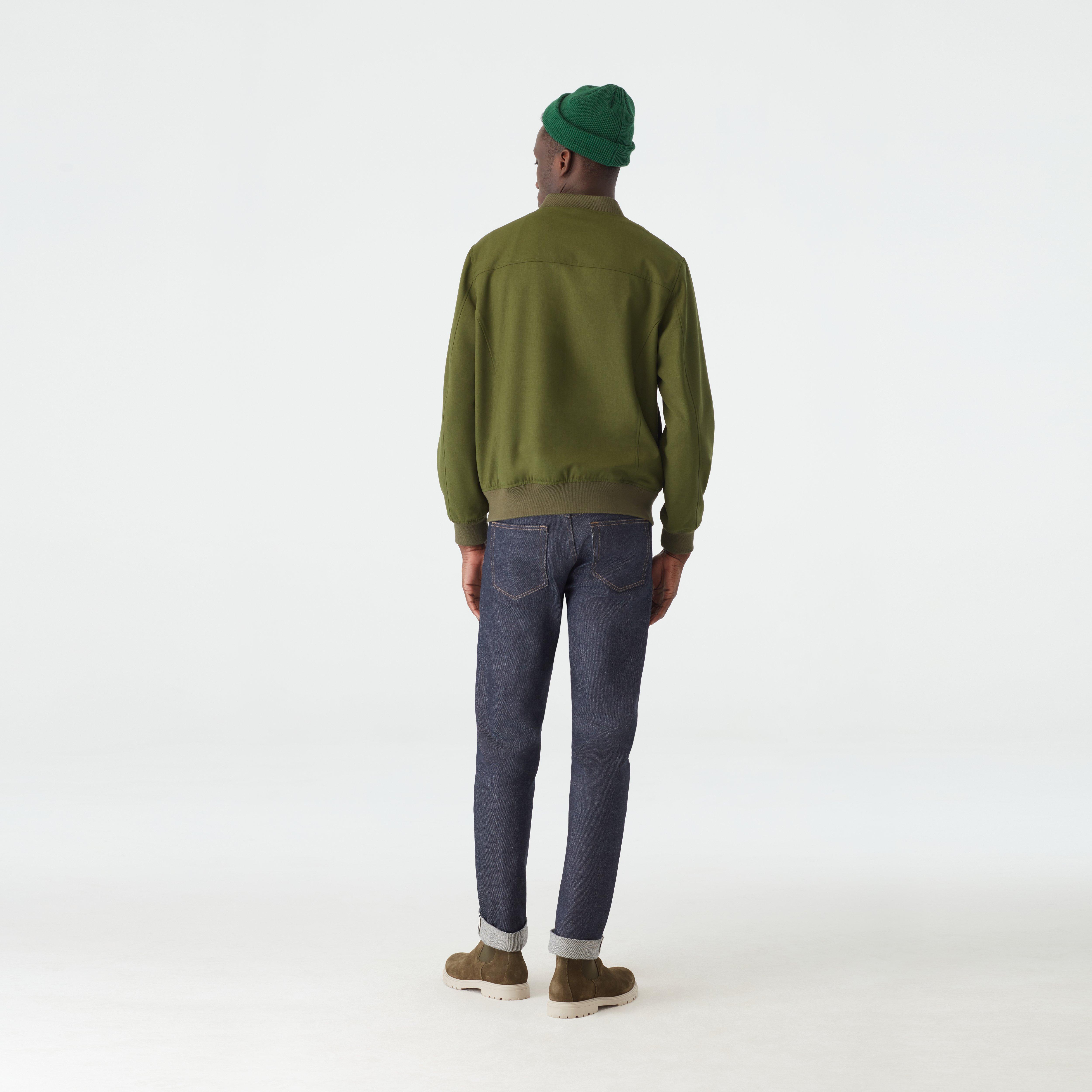 Product thumbnail 2 Olive bomberjacket - Solid Design from Luxury Indochino Collection