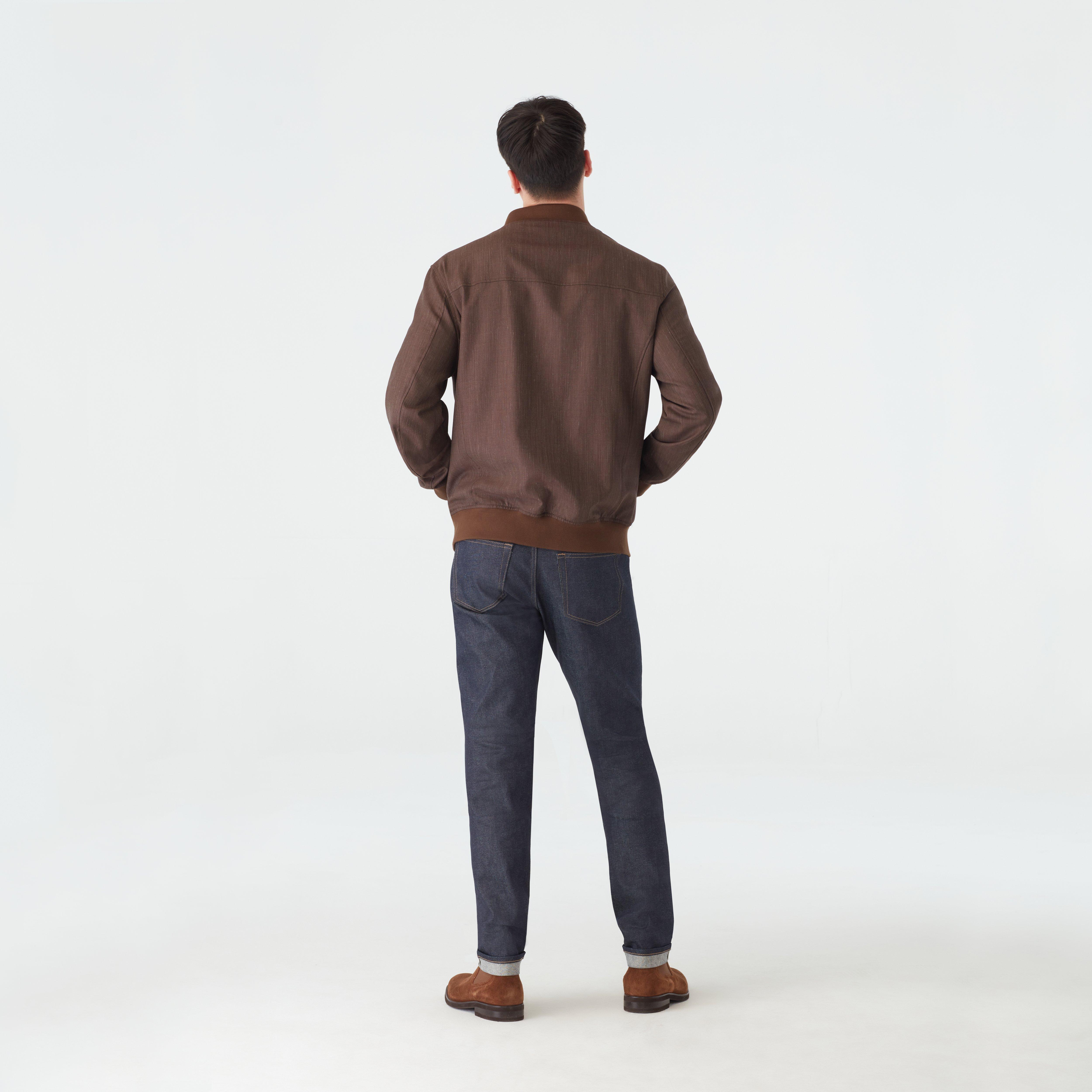 Product thumbnail 2 Brown bomberjacket - Solid Design from Seasonal Indochino Collection