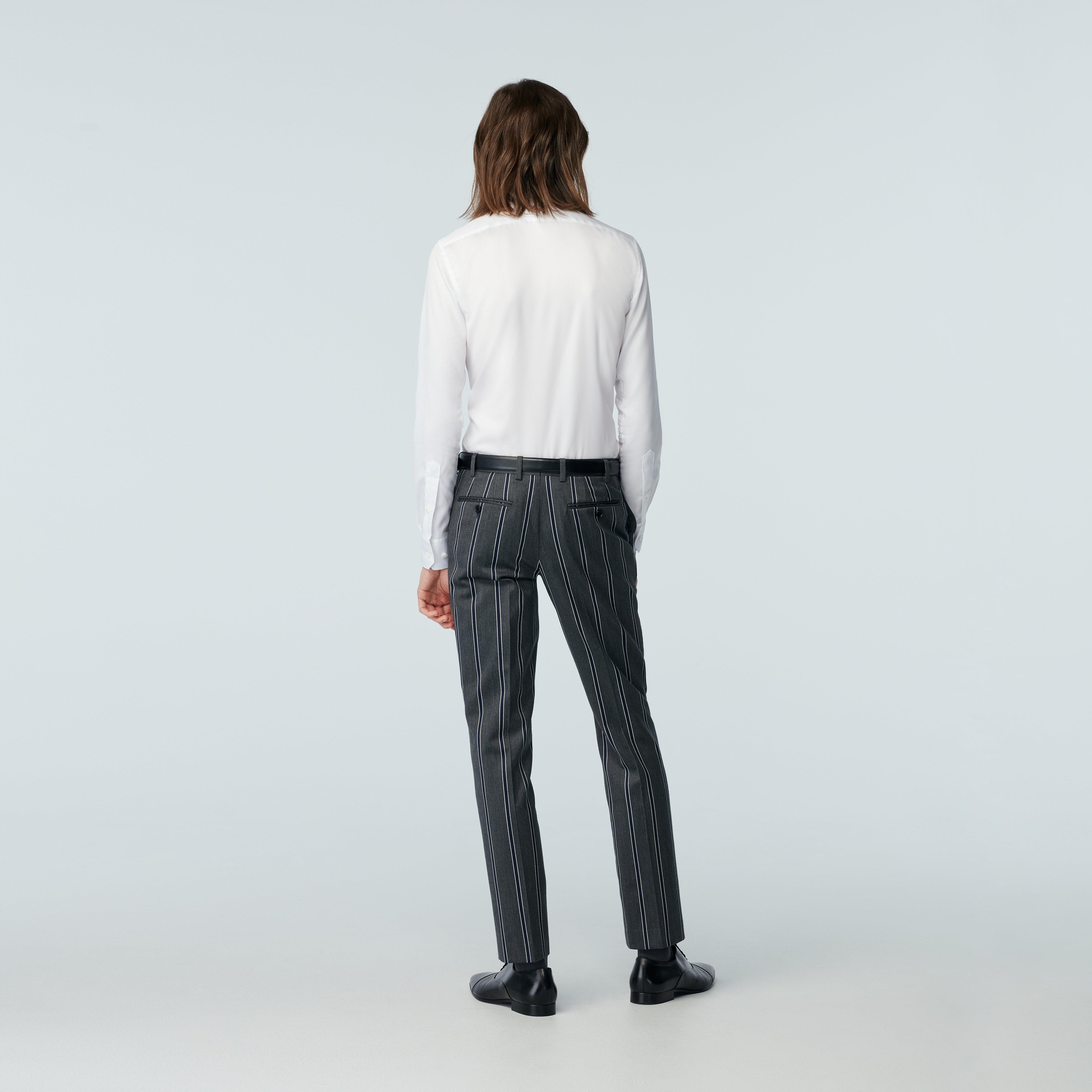 Product thumbnail 2 Gray pants - Bardwell Striped Design from british Indochino Collection