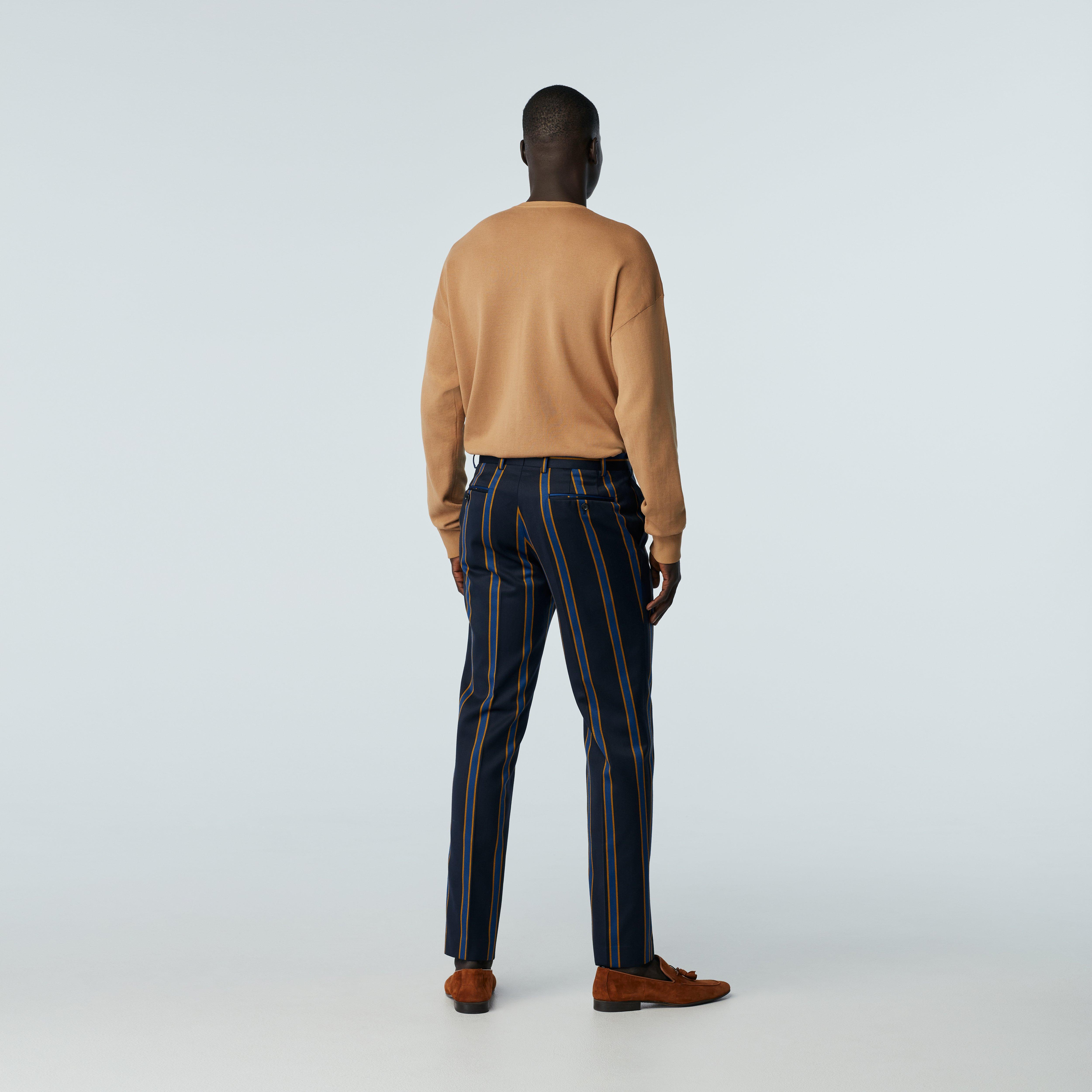 Product thumbnail 2 Navy pants - Bardwell Striped Design from british Indochino Collection