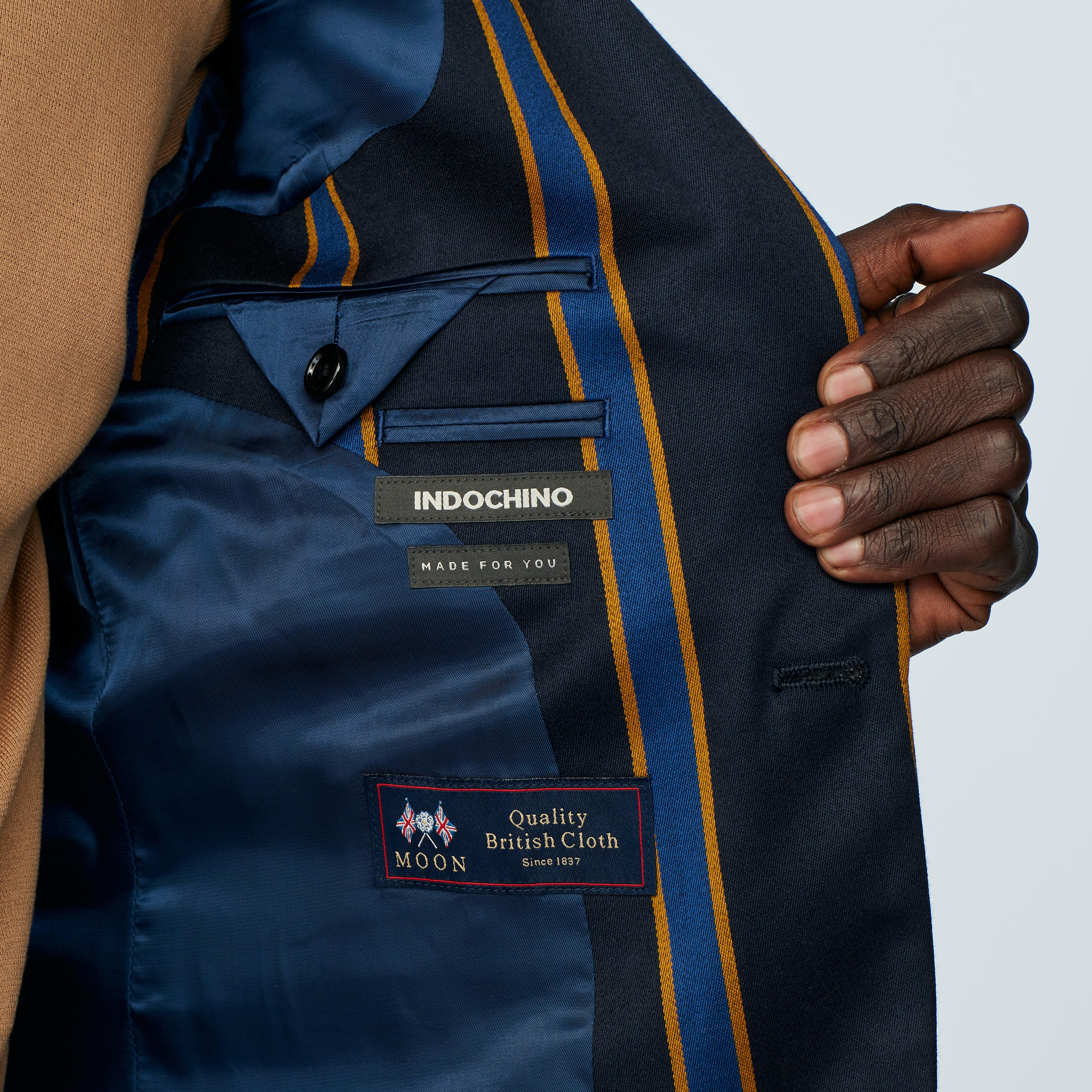 Product thumbnail 5 Navy suit - Bardwell Striped Design from british Spring / Summer Indochino Collection