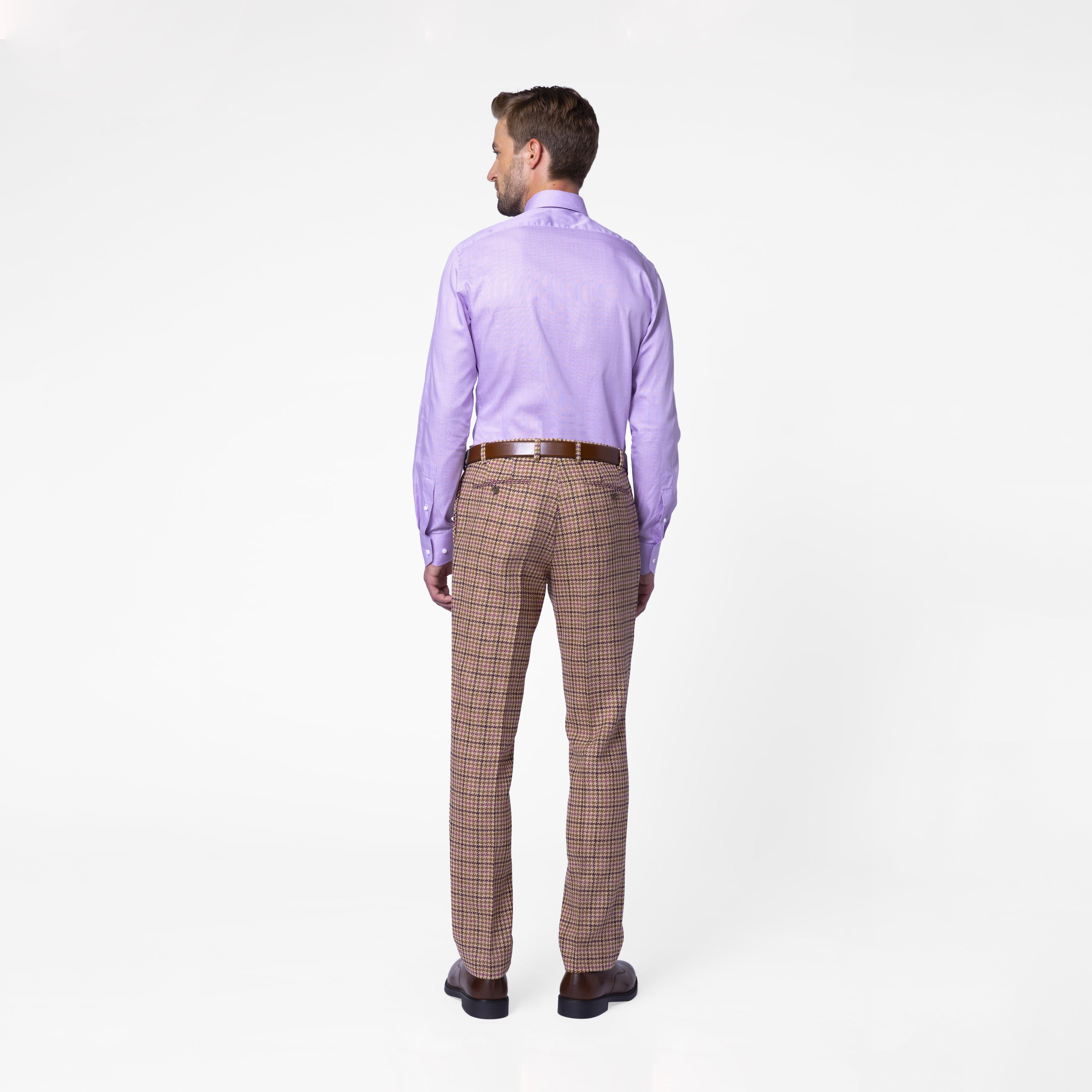 Product thumbnail 2 Brown pants - Belford Checked Design from british Indochino Collection