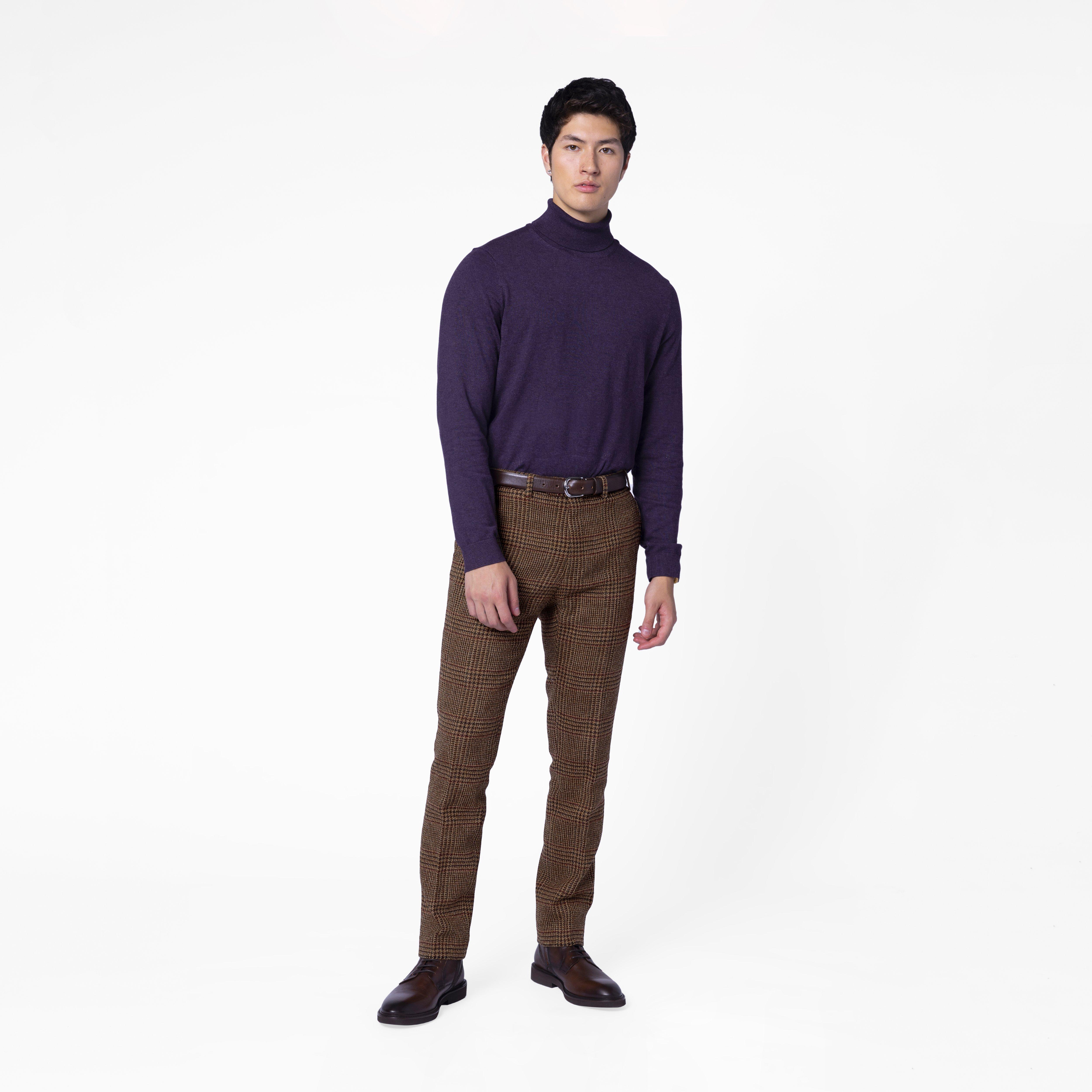 Burgundy pants - Belford Plaid Design from Premium Indochino Collection