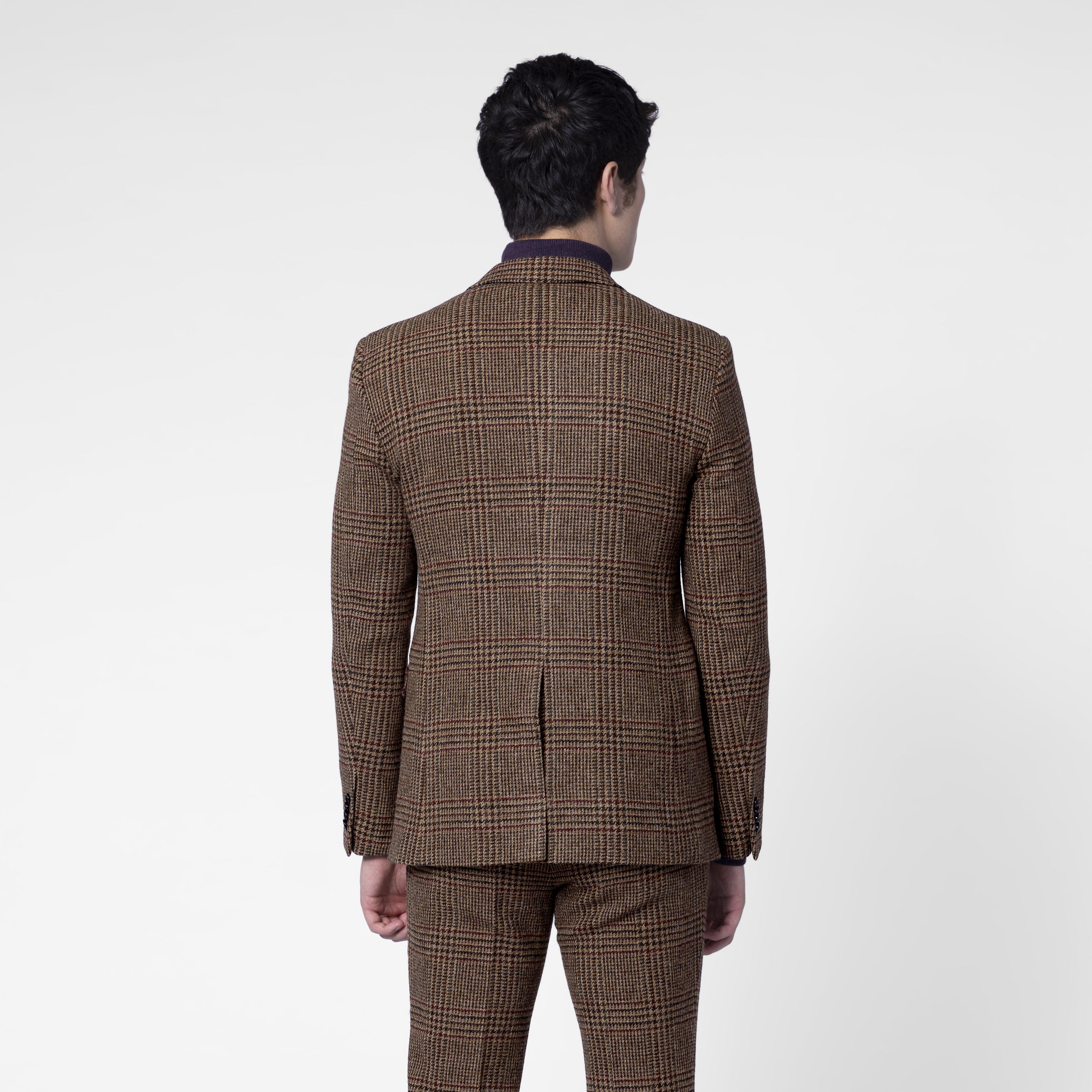 Product thumbnail 2 Burgundy suit - Belford Plaid Design from british Indochino Collection