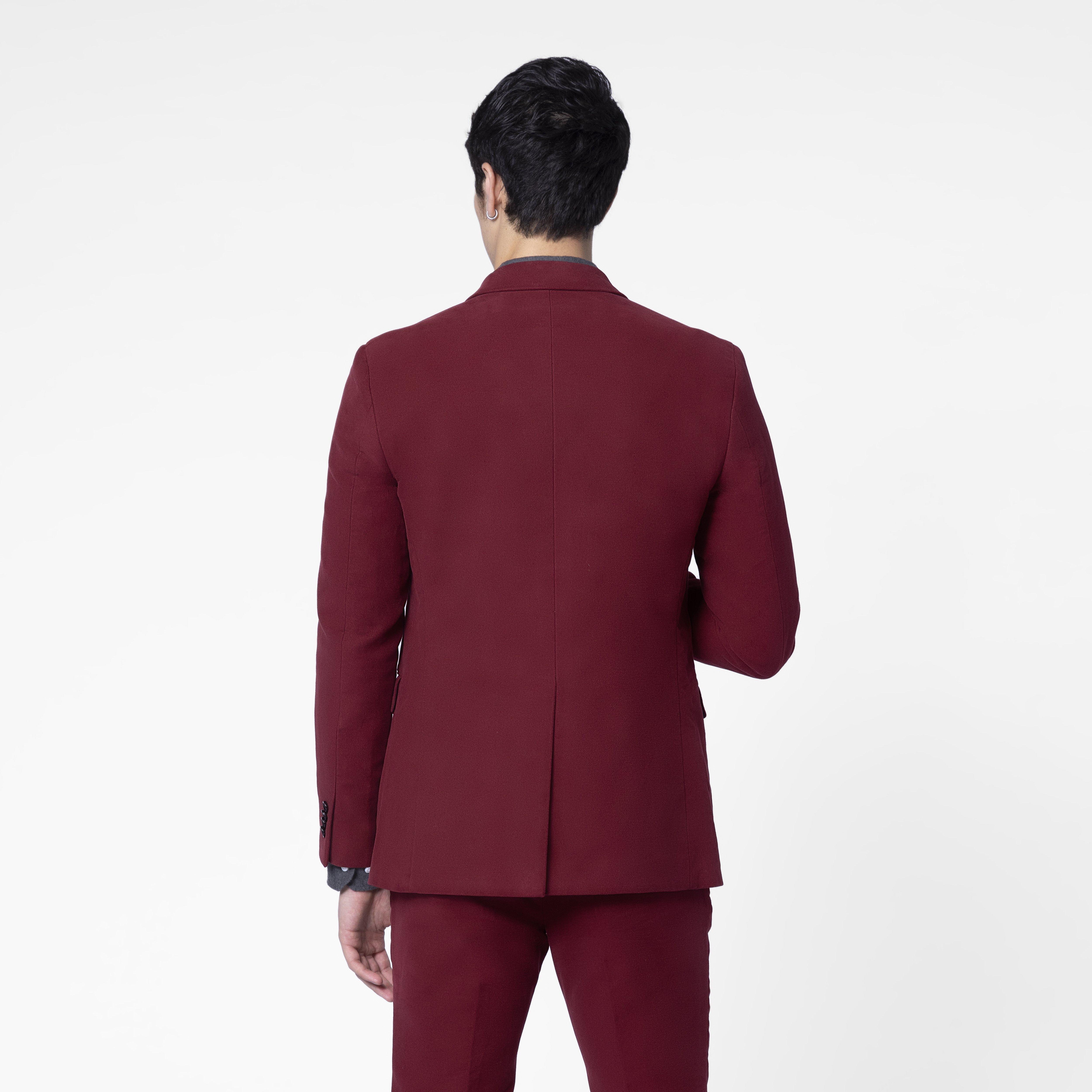 Product thumbnail 2 Burgundy blazer - Solid Design from Fall / Winter Indochino Collection