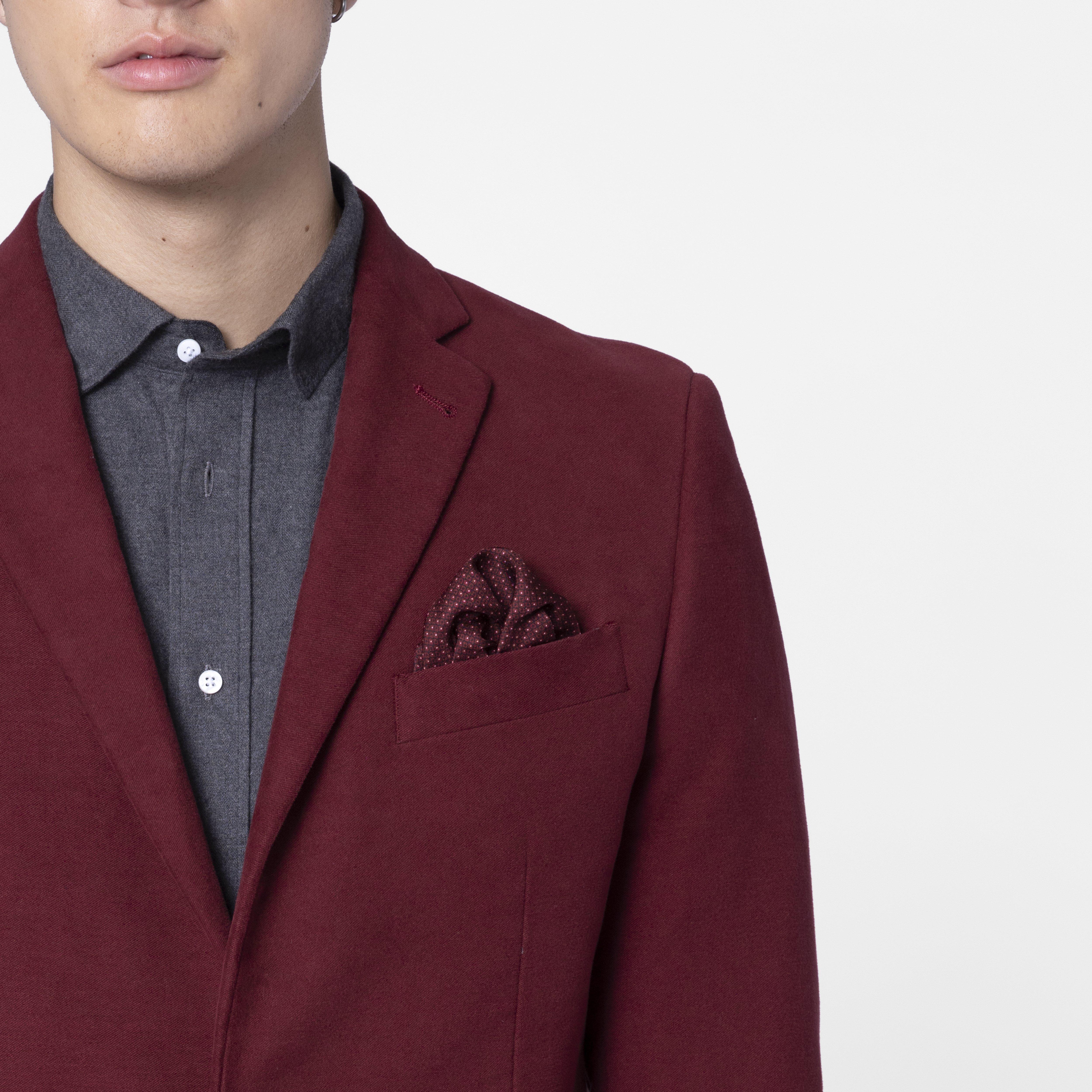 Product thumbnail 3 Burgundy blazer - Solid Design from Fall / Winter Indochino Collection