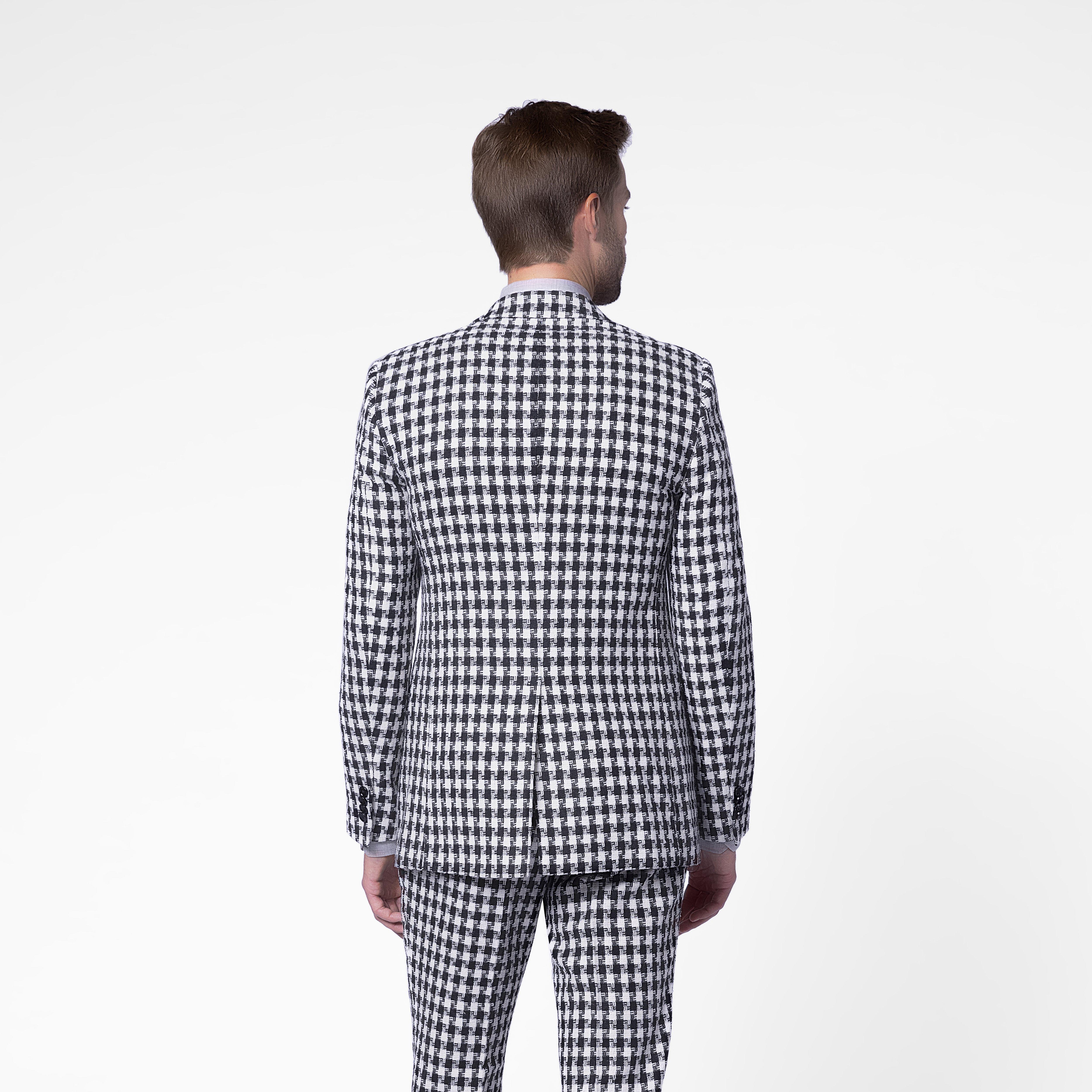 Product thumbnail 2 Black blazer - Glaston Houndstooth Design from Fall / Winter Indochino Collection