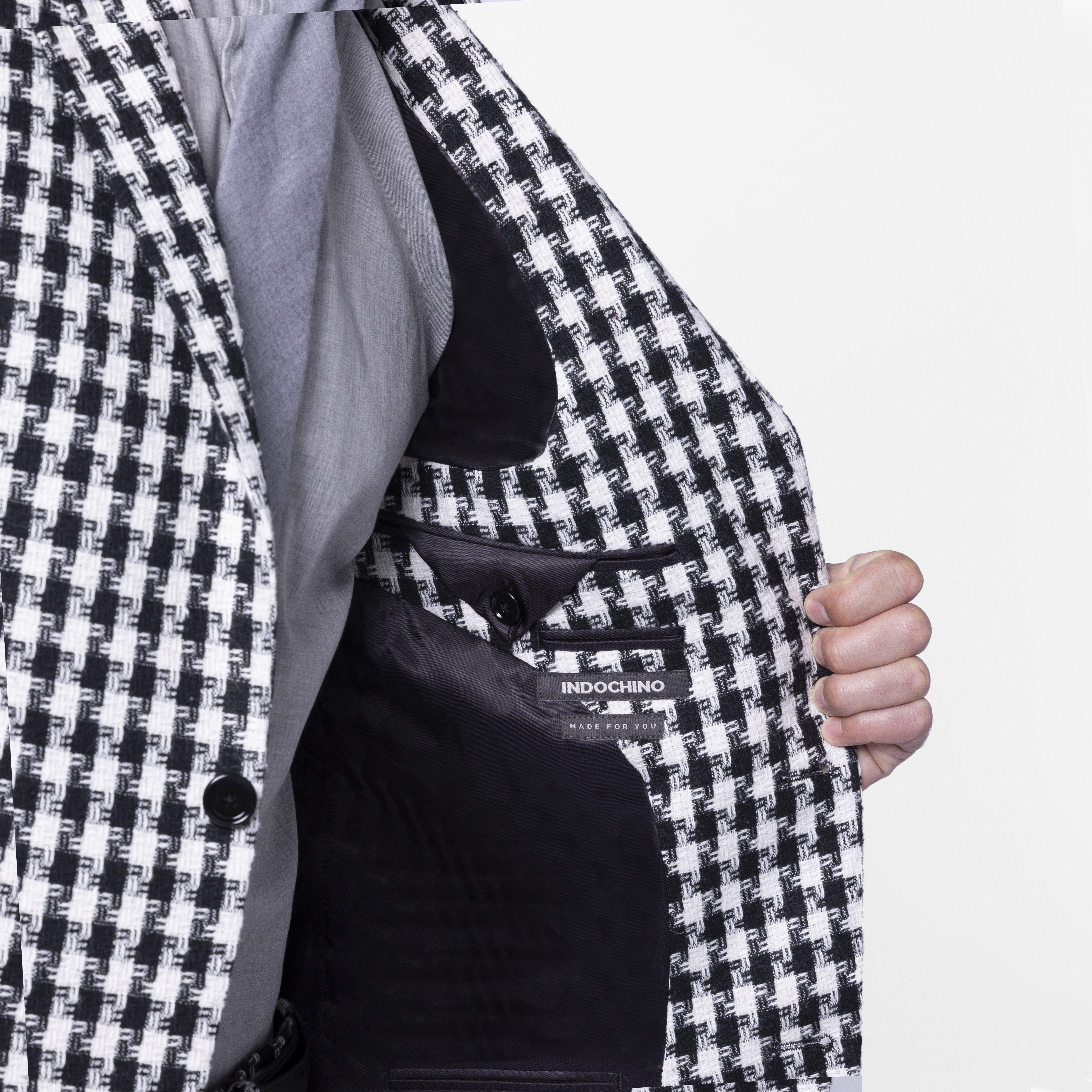 Product thumbnail 4 Black blazer - Glaston Houndstooth Design from Fall / Winter Indochino Collection