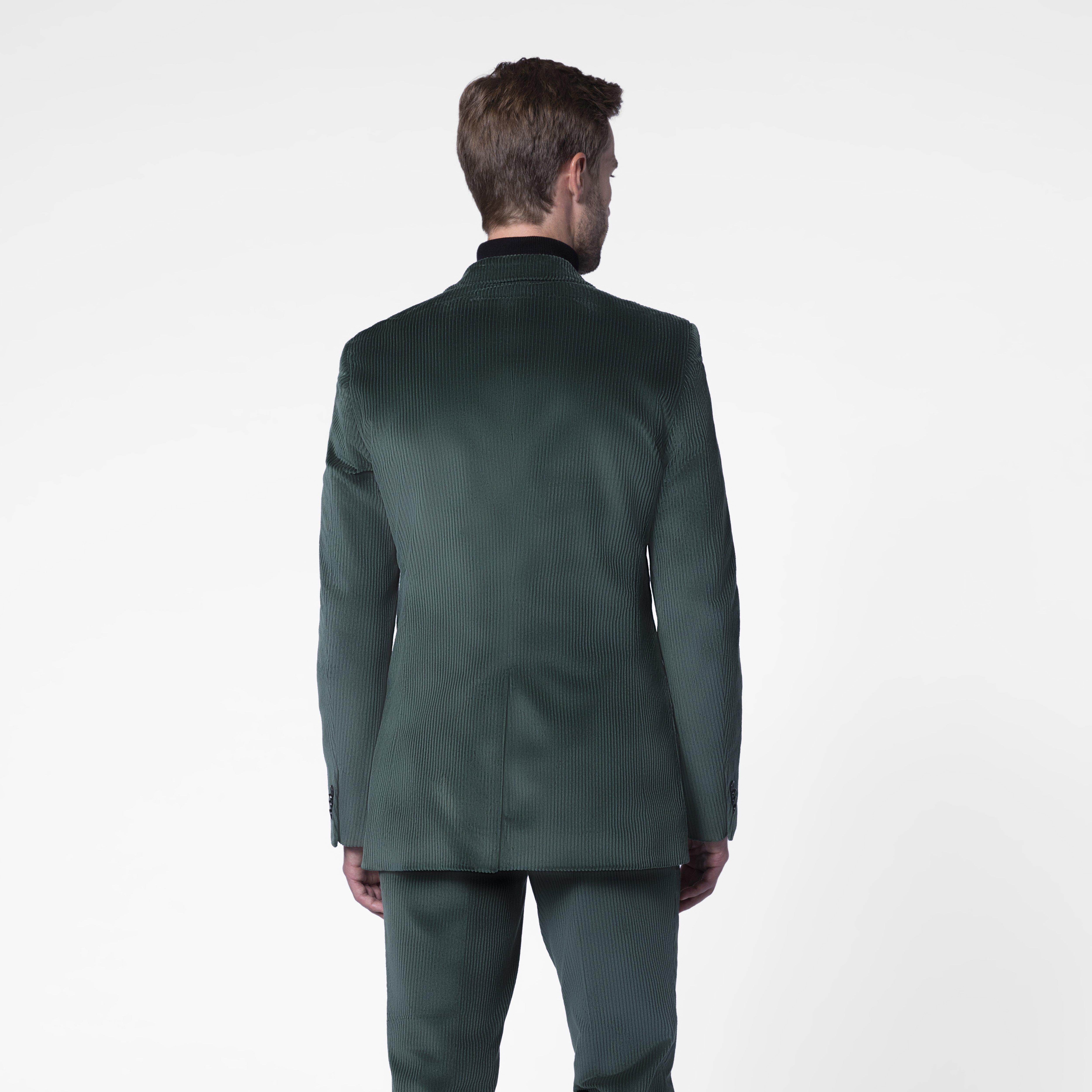 Custom Blazers Made For You Greenwich Wide Corduroy Hunter Green