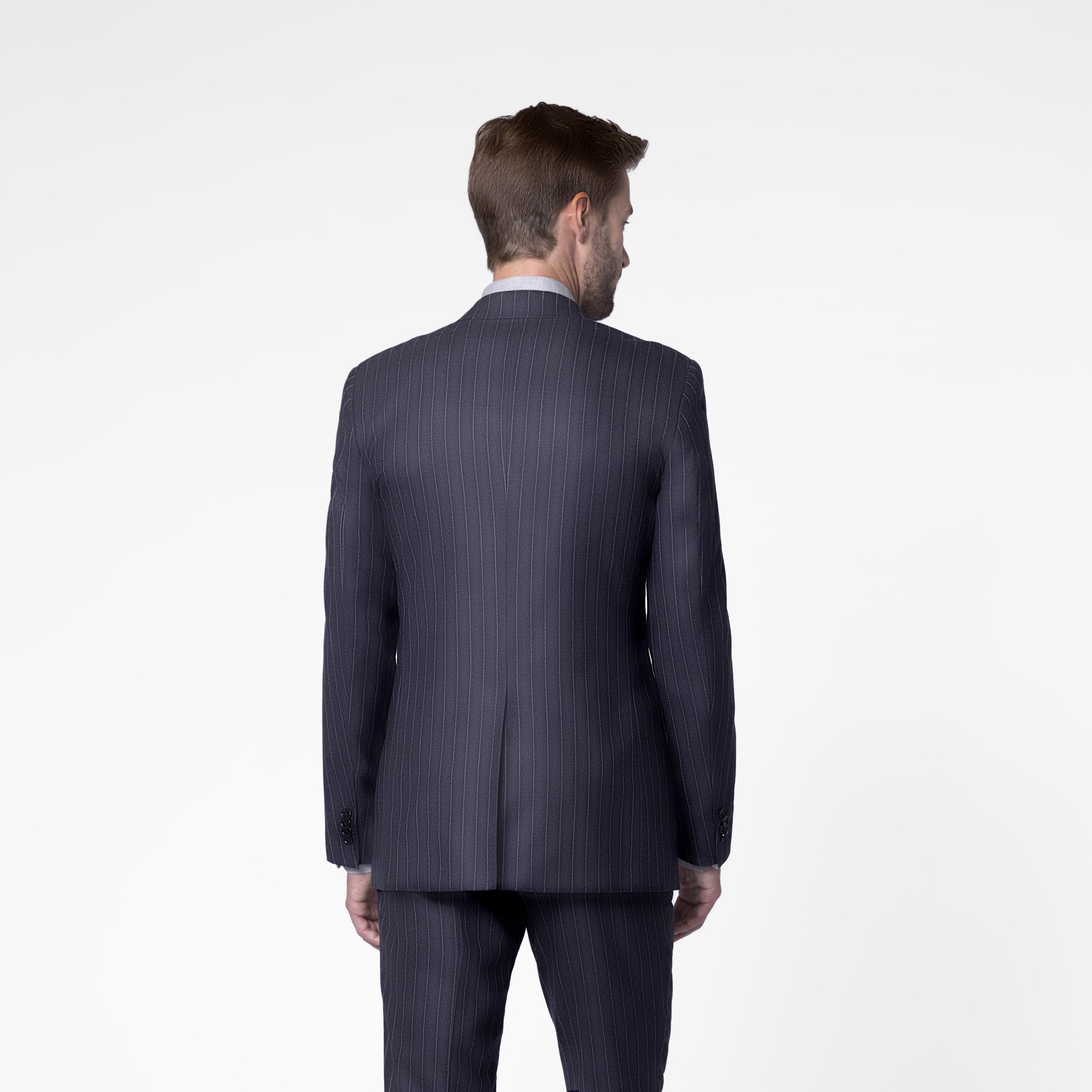 Product thumbnail 2 Gray blazer - Harrogate Striped Design from Luxury Indochino Collection