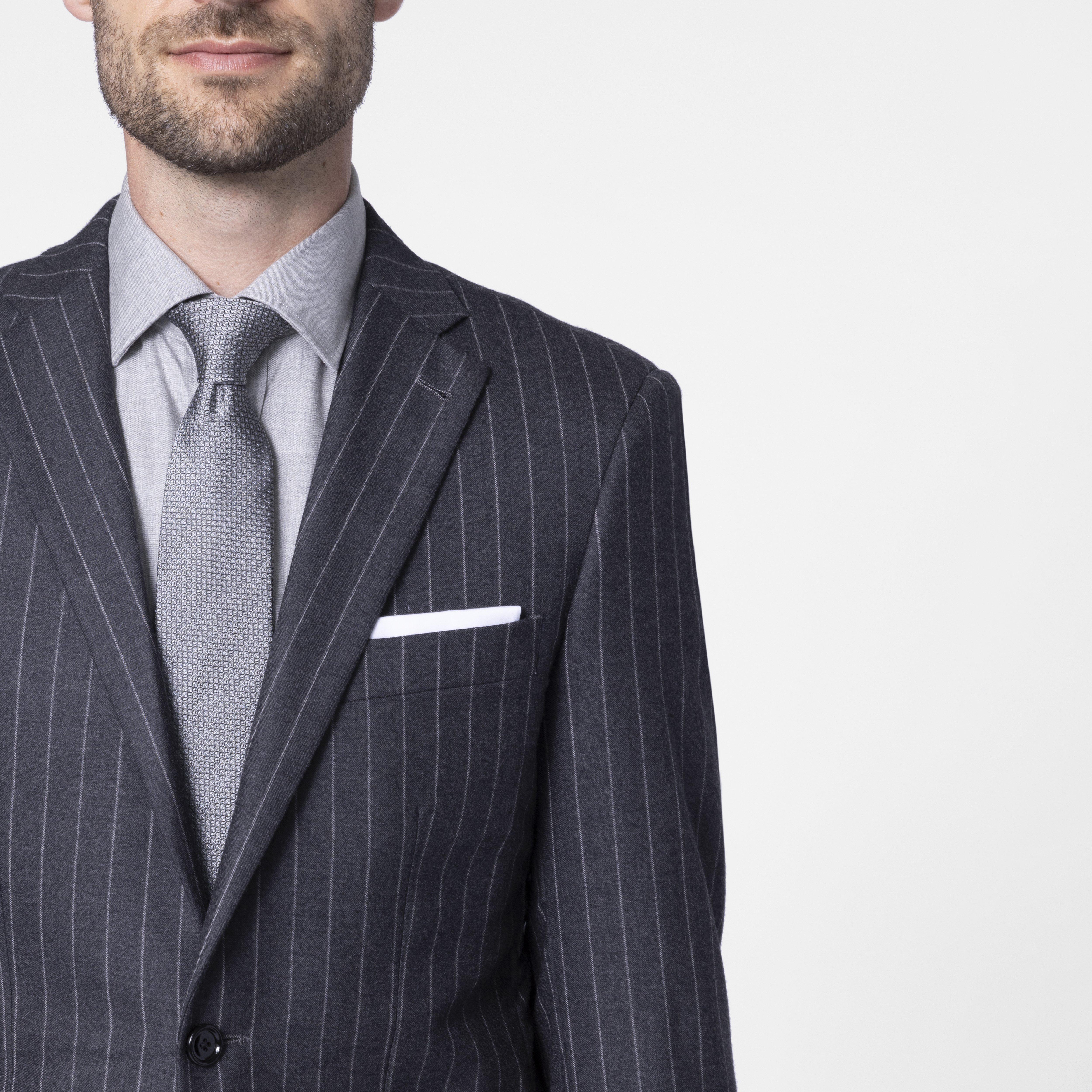 Product thumbnail 3 Gray blazer - Harrogate Striped Design from Luxury Indochino Collection