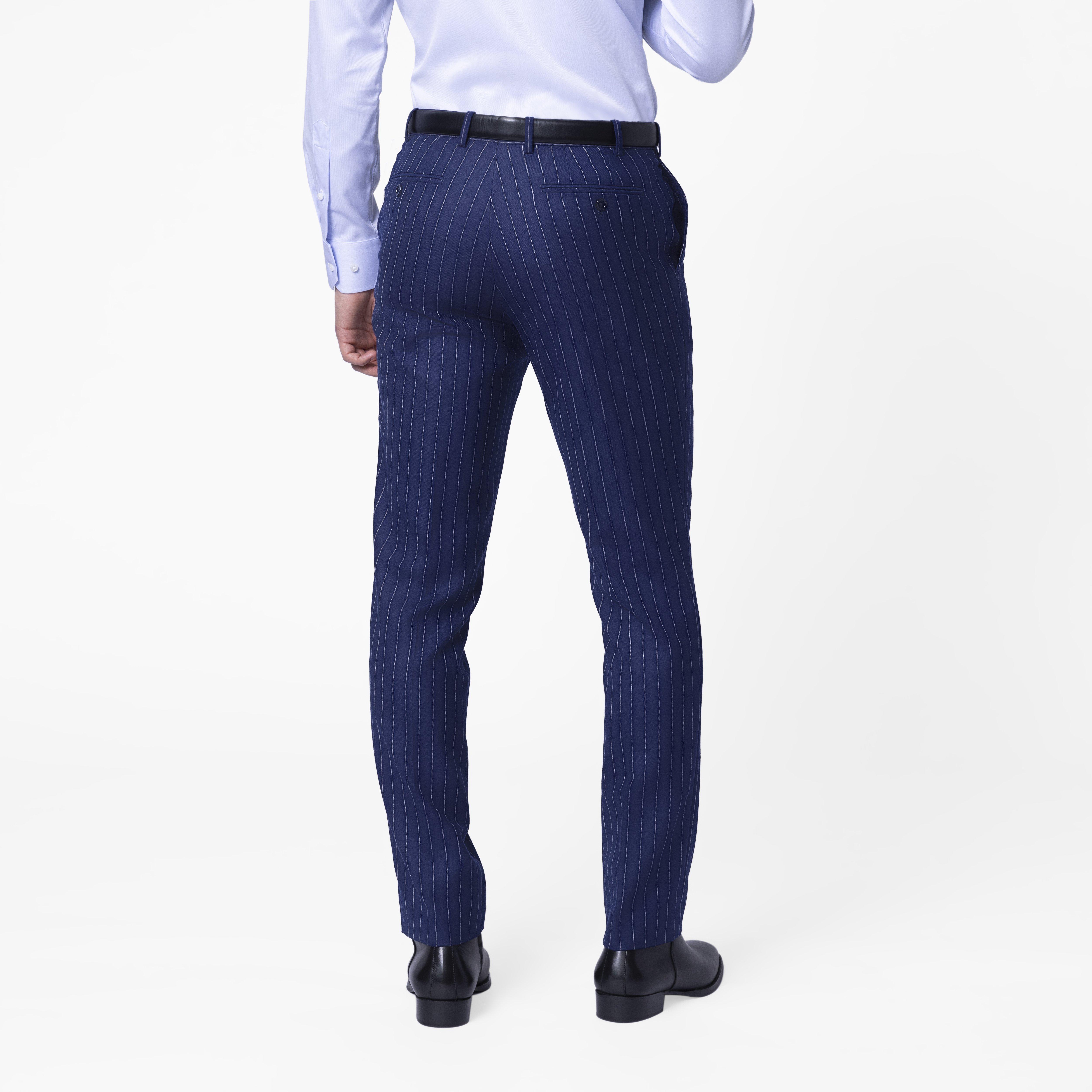 Product thumbnail 4 Navy suit - Harrogate Striped Design from Luxury Indochino Collection