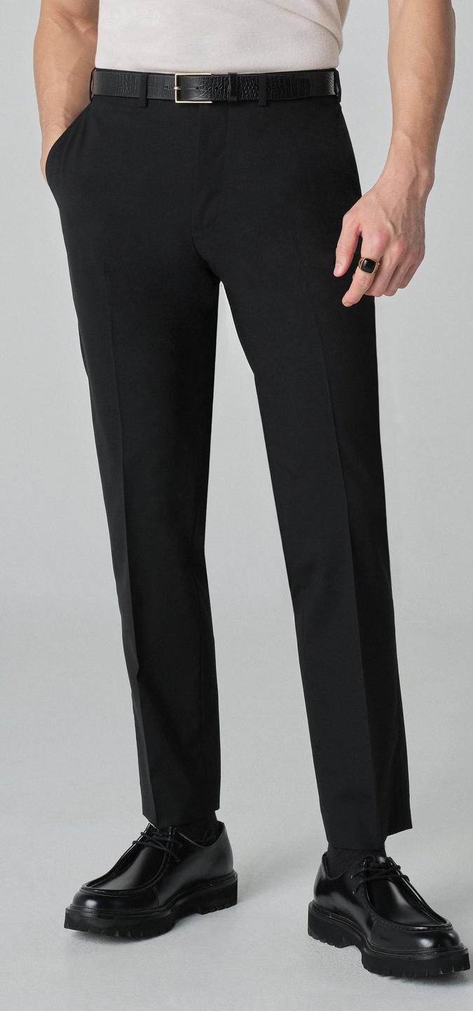 Custom Pants Made For You - Howell Wool Stretch Black Pants Custom Pants Made For You - Howell Wool Stretch Black Pants