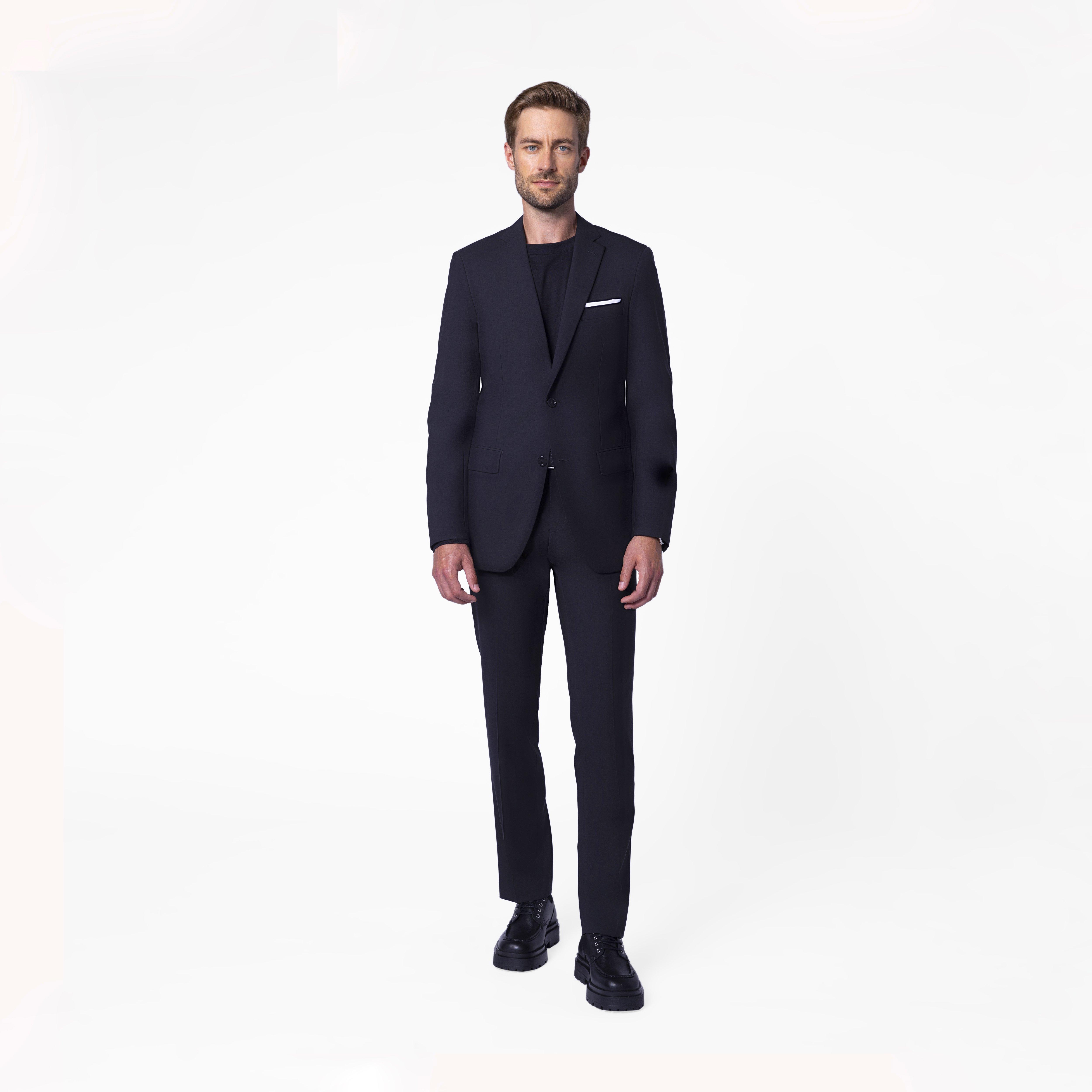 The Modern Stretch Suit Jacket - Black