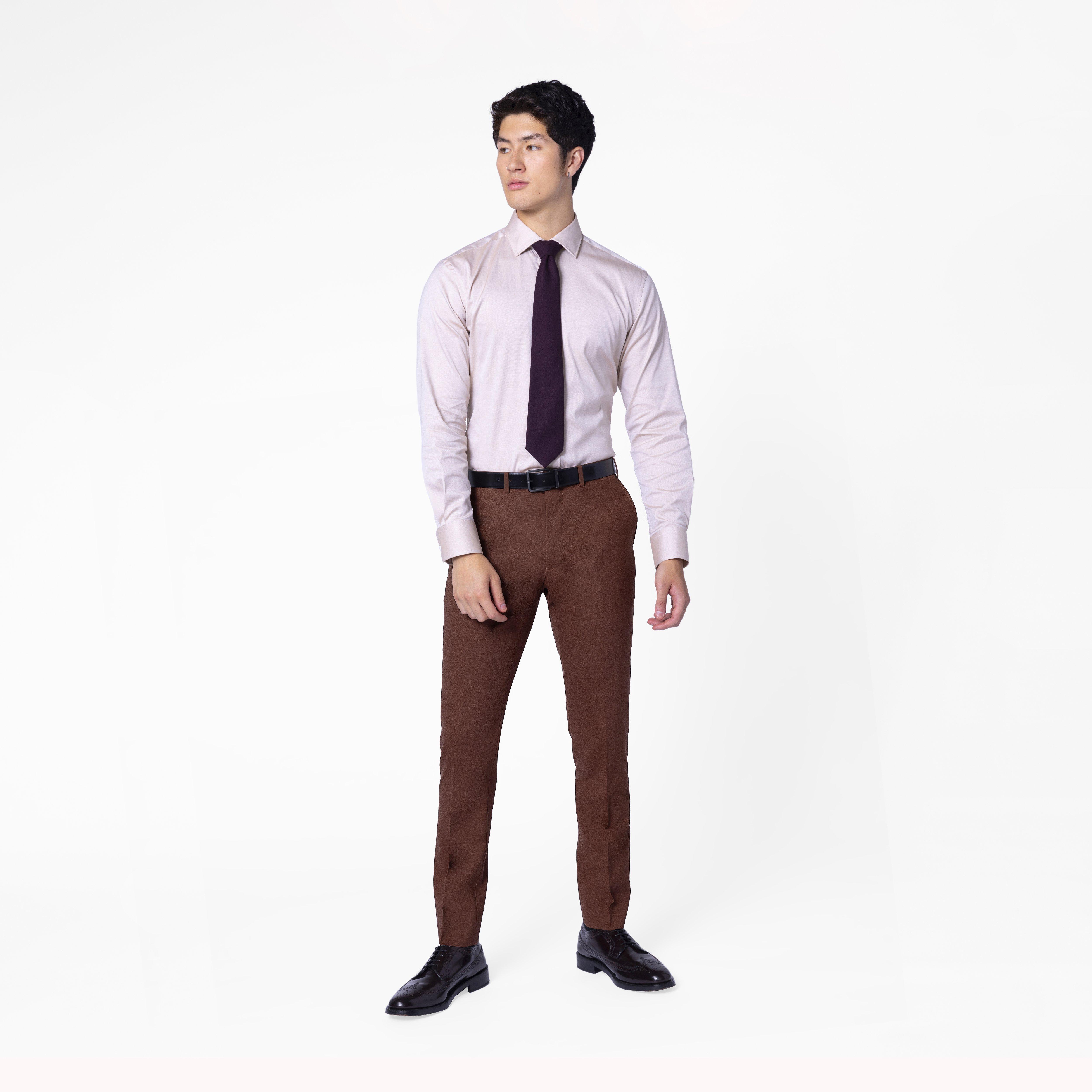 Howell Wool Stretch Brown Pants