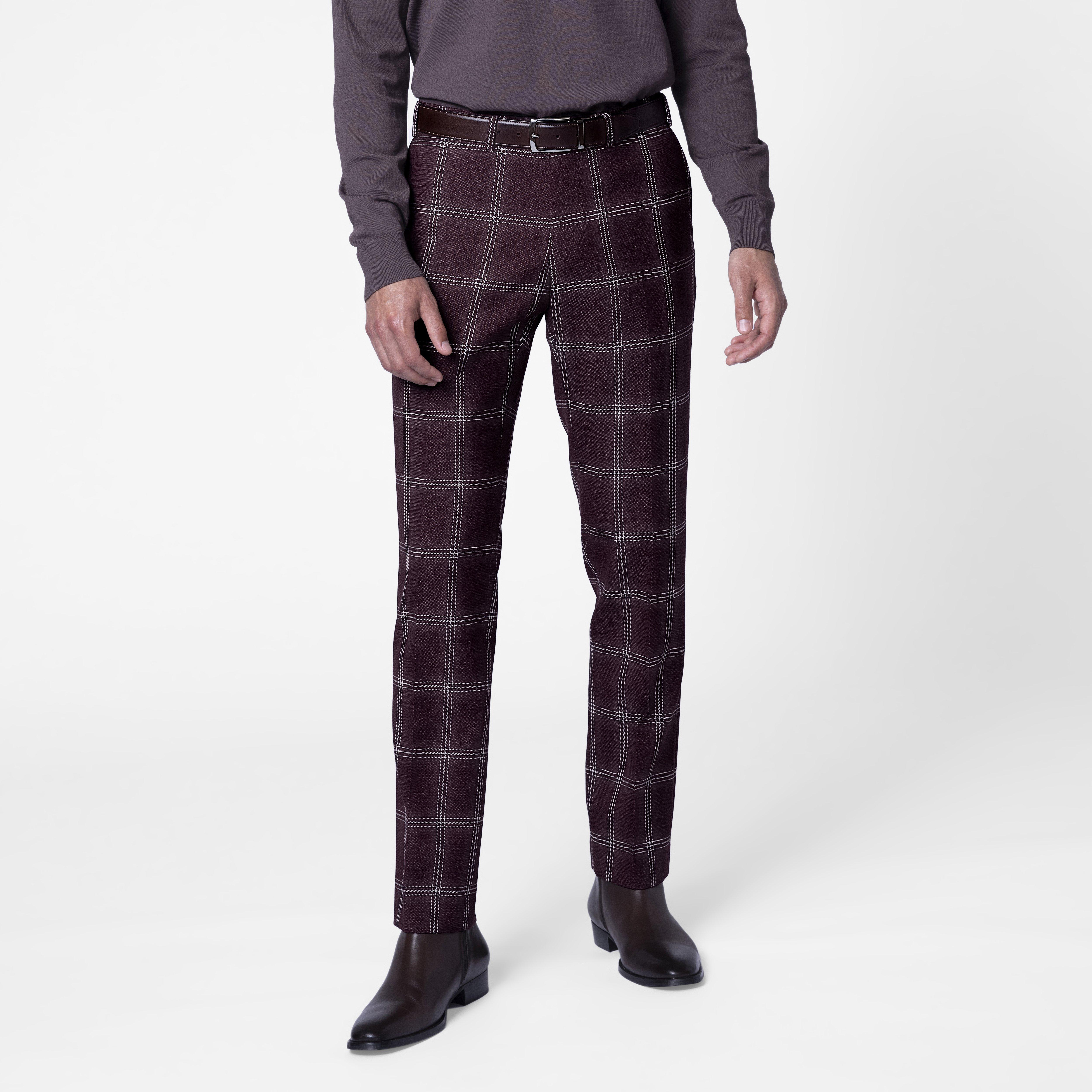 Product thumbnail 3 Burgundy suit - Checked Design from Fall / Winter Indochino Collection